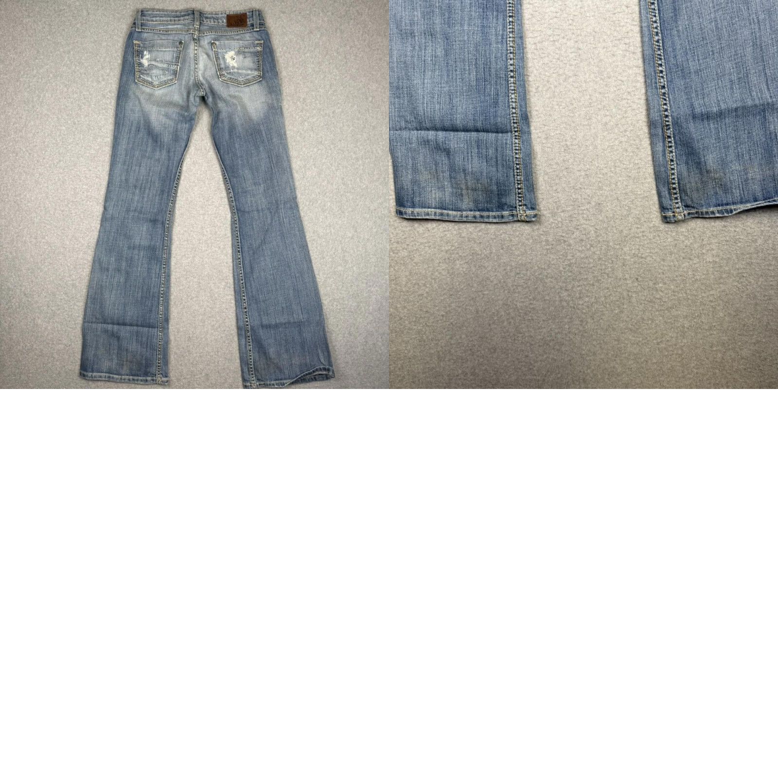 BKE BKE Jeans Bootcut Women 25x31.5 Sabrina Light Wash Distressed Blue 25 Regular Womens Size 42" / US 20 - 8 Thumbnail