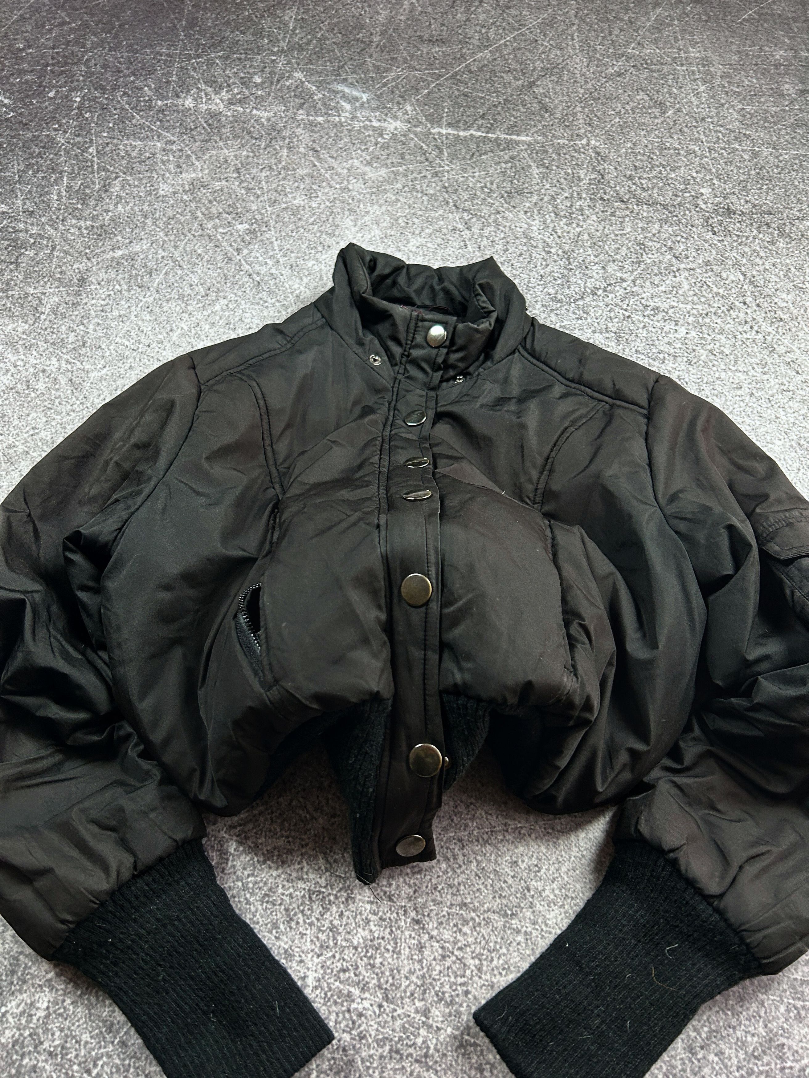 Japanese Brand Vintage Rick Owens Balenciaga Style Cropped Jacket Y2K 90S Size US S / EU 44-46 / 1 - 7 Thumbnail