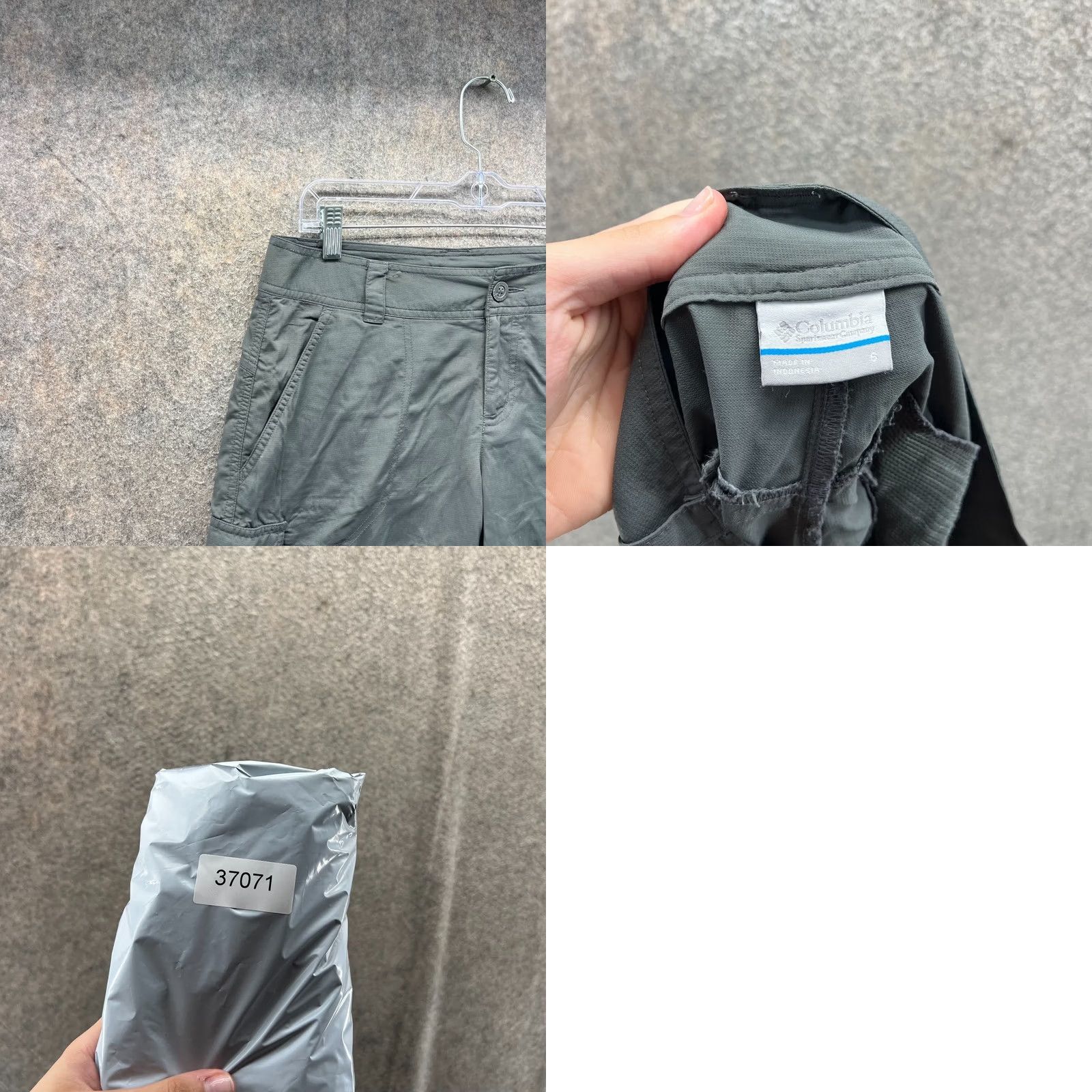 Vintage Columbia Sportswear Shorts Womens 6 Gray Cargo Omni-Shade Hiking Outdoor VTG Size 28" / US 6 / IT 42 - 8 Thumbnail