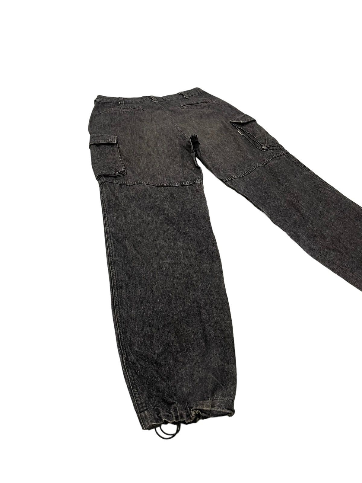Japanese Brand Loose Cargo Jeans Scanner Japan 6🟦6 Size US 31 - 2 Thumbnail