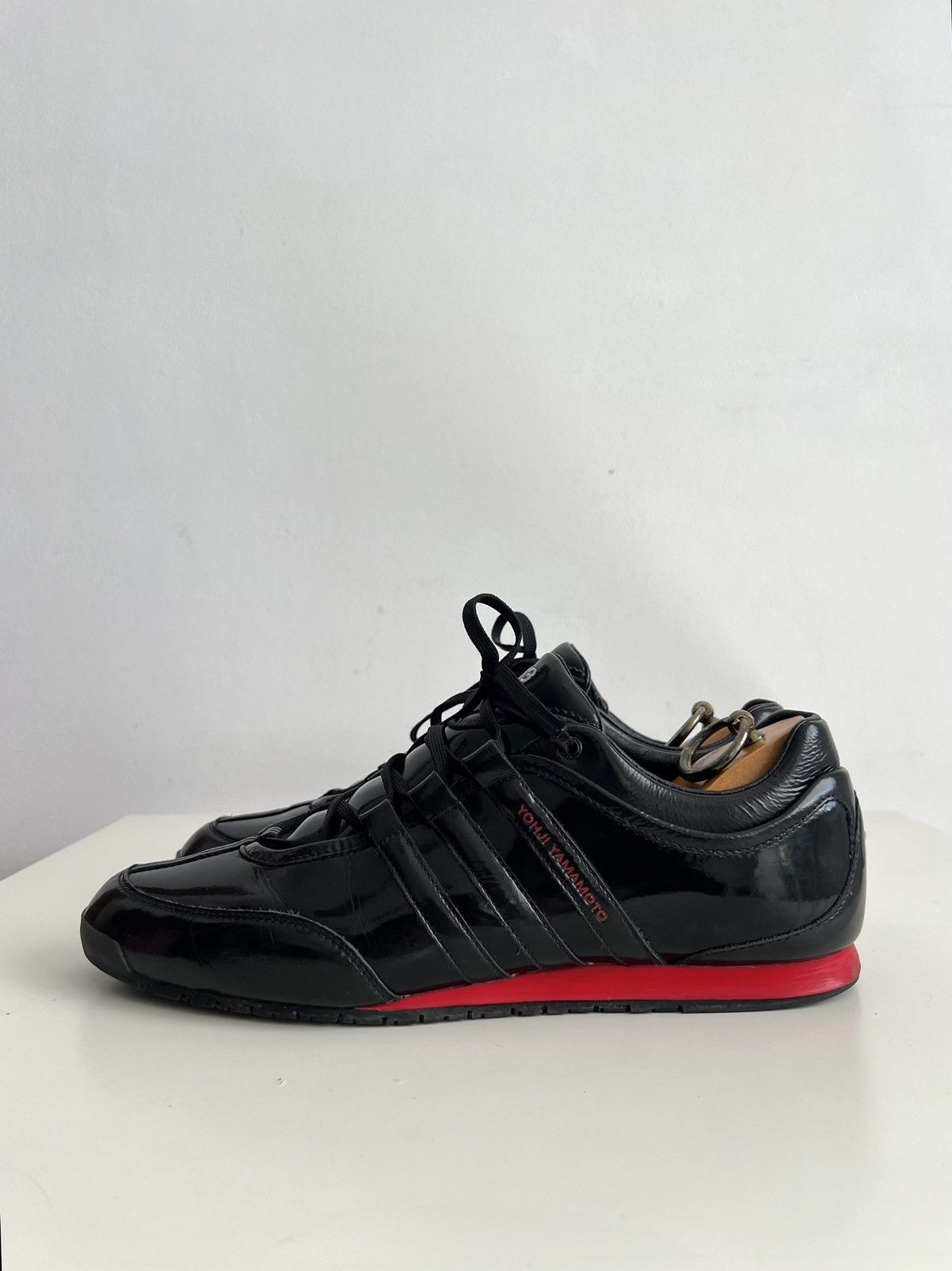Y-3 🔥F/W08 Y-3 Yohji Yamamoto x Adidas Boxing Patent Sneakers Size US 10.5 / EU 43-44 - 3 Thumbnail