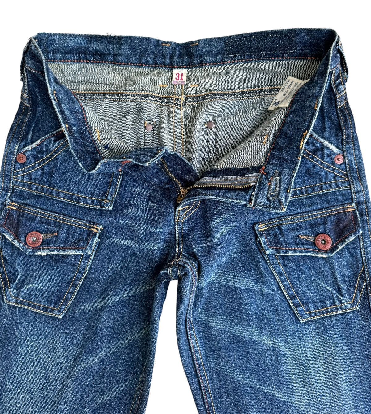 Japanese Brand ⚡️Vintage Japanese Brand Brappers Super Flare Jeans Size US 31 - 8 Thumbnail