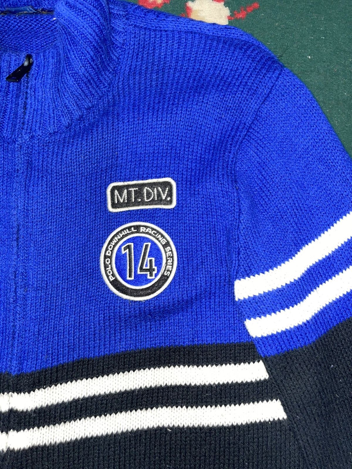 Polo Ralph Lauren Polo Ralph Lauren Mt. Div. Patch Zip-Up Knit Jacket Size US S / EU 44-46 / 1 - 9 Thumbnail