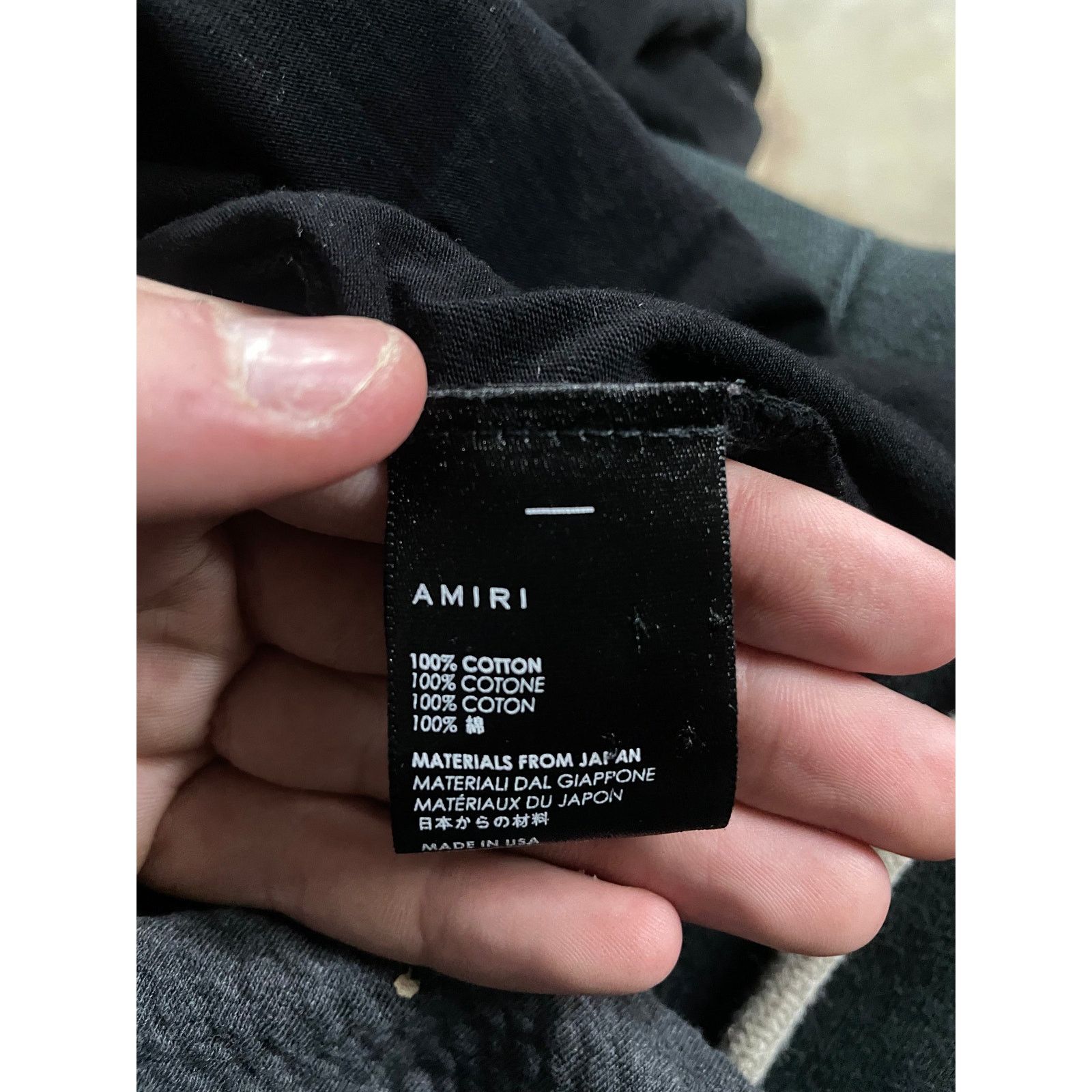 Amiri Amiri Wild Ones Tee Black Pink Used Small (Restitched) Size US S / EU 44-46 / 1 - 2 Thumbnail