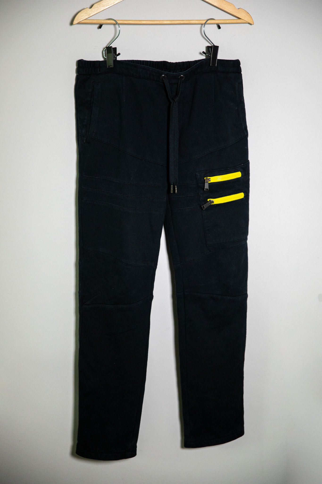 image of Versace Black Sweat Pants Double-Zip Pocket - Men's M (Size 32)