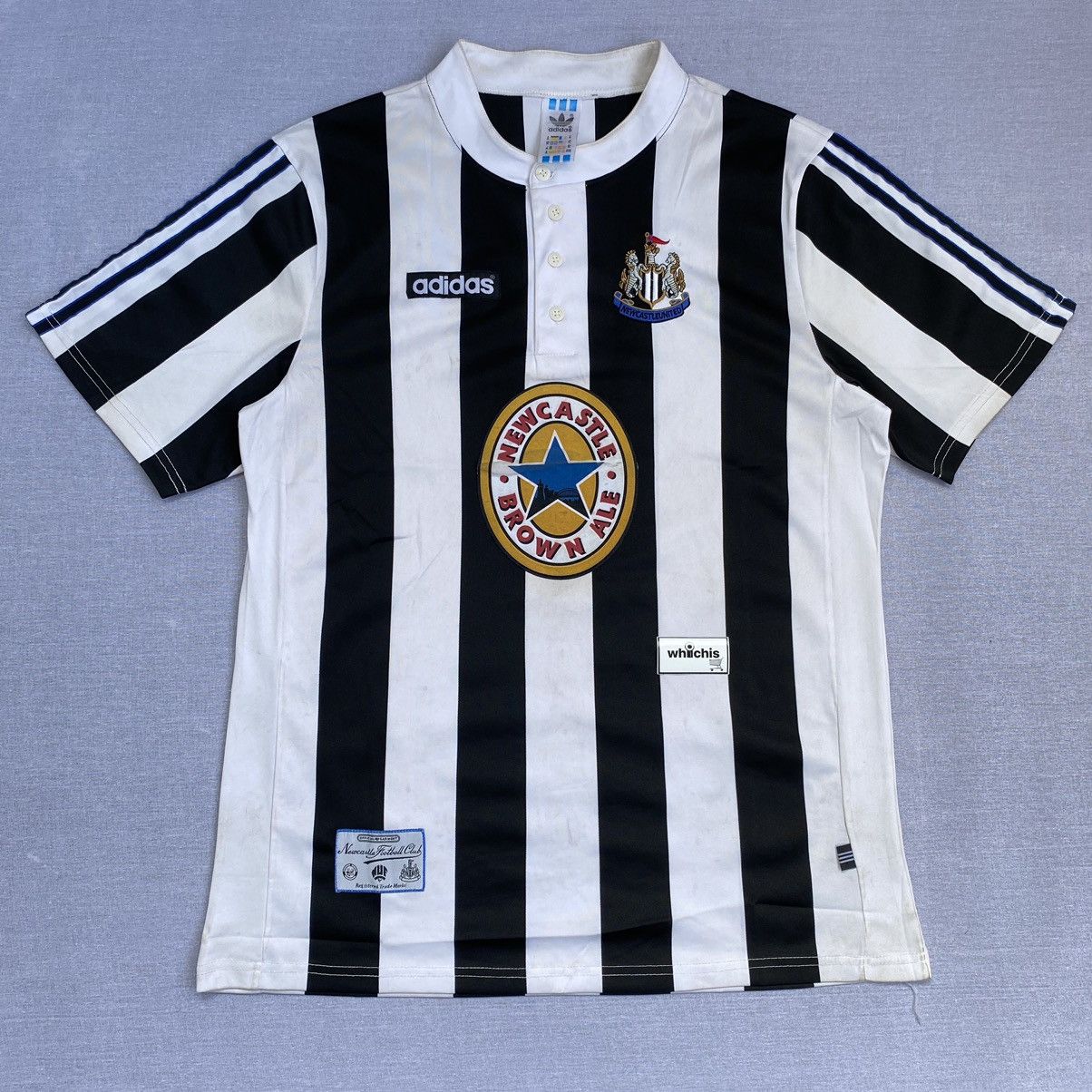 image of Vintage Blokecore Outfit Jersey Adidas Newcastle United in White, Men's (Size XL)