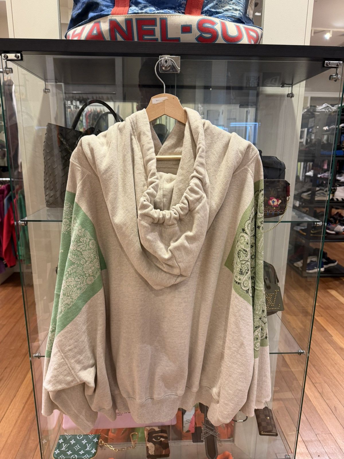 Kapital Kapital Oversized Green Bandana Hoodie - Grey Size US L / EU 52-54 / 3 - 2 Thumbnail