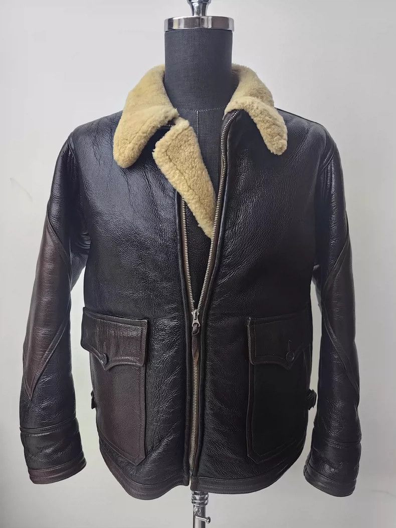 The Real McCoy's The Real McCoys Size40 CNJ-4 pilot fur and leather integrat Size US S / EU 44-46 / 1 - 2 Thumbnail