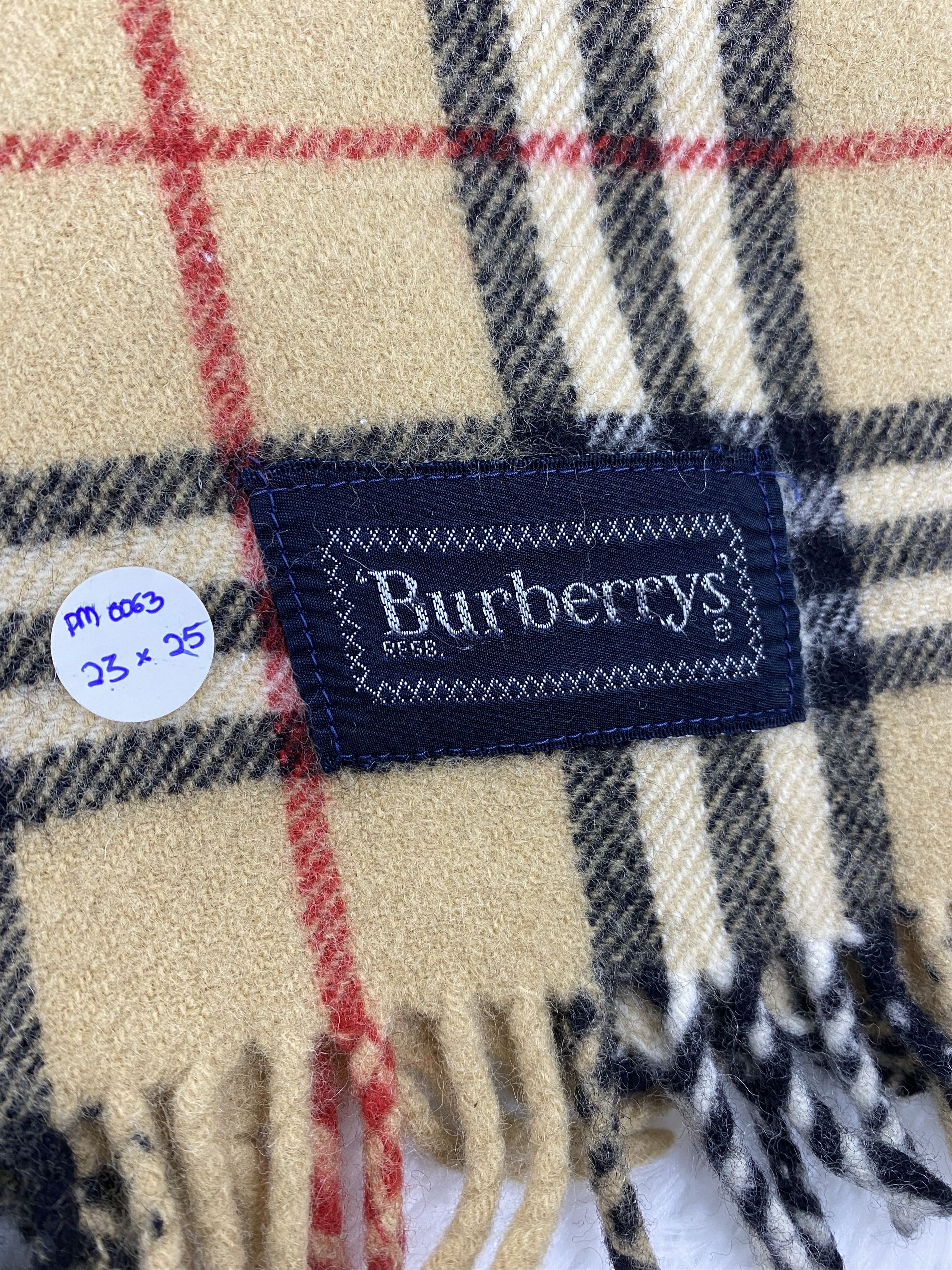 Burberry VintageBurberry Wide Size Scarf / Muffler Neckwear PM0063 Size ONE SIZE - 4 Thumbnail