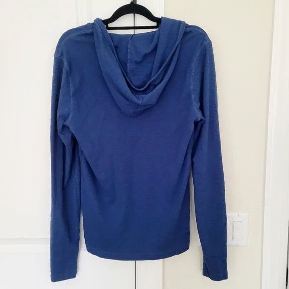 Guess Heathered 1/4 Button V-Neck Hooded Henley Casual School Size US M / EU 48-50 / 2 - 6 Thumbnail