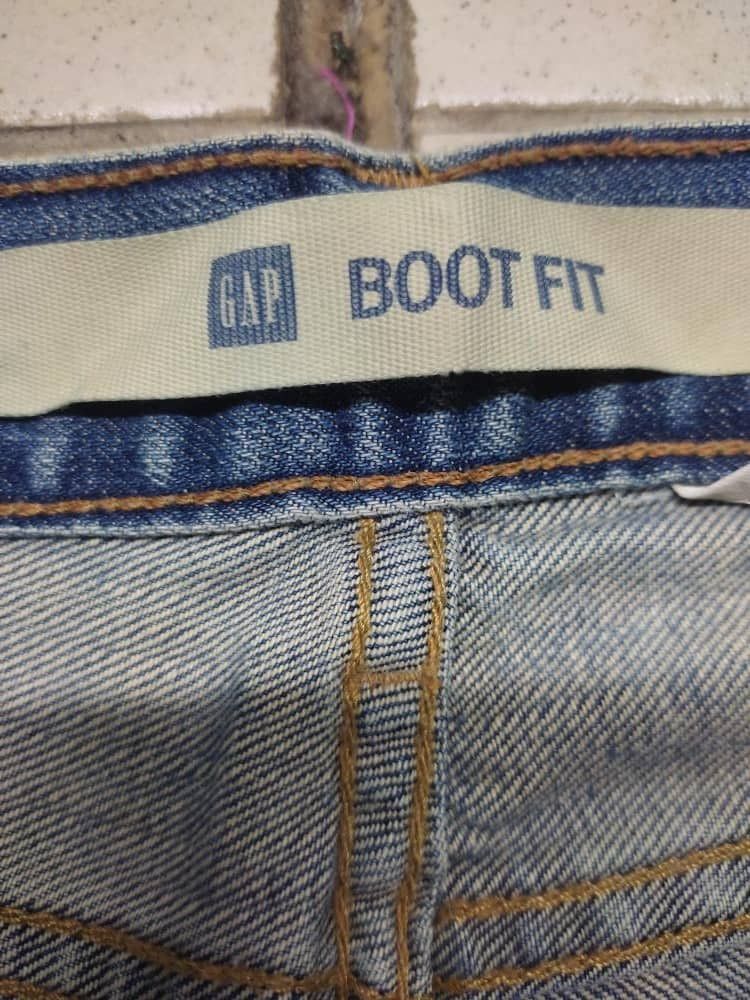 Gap GAP VINTAGE JEANS BOOT FIT DISTRESSED DENIM BAGGY Size US 37 - 7 Thumbnail