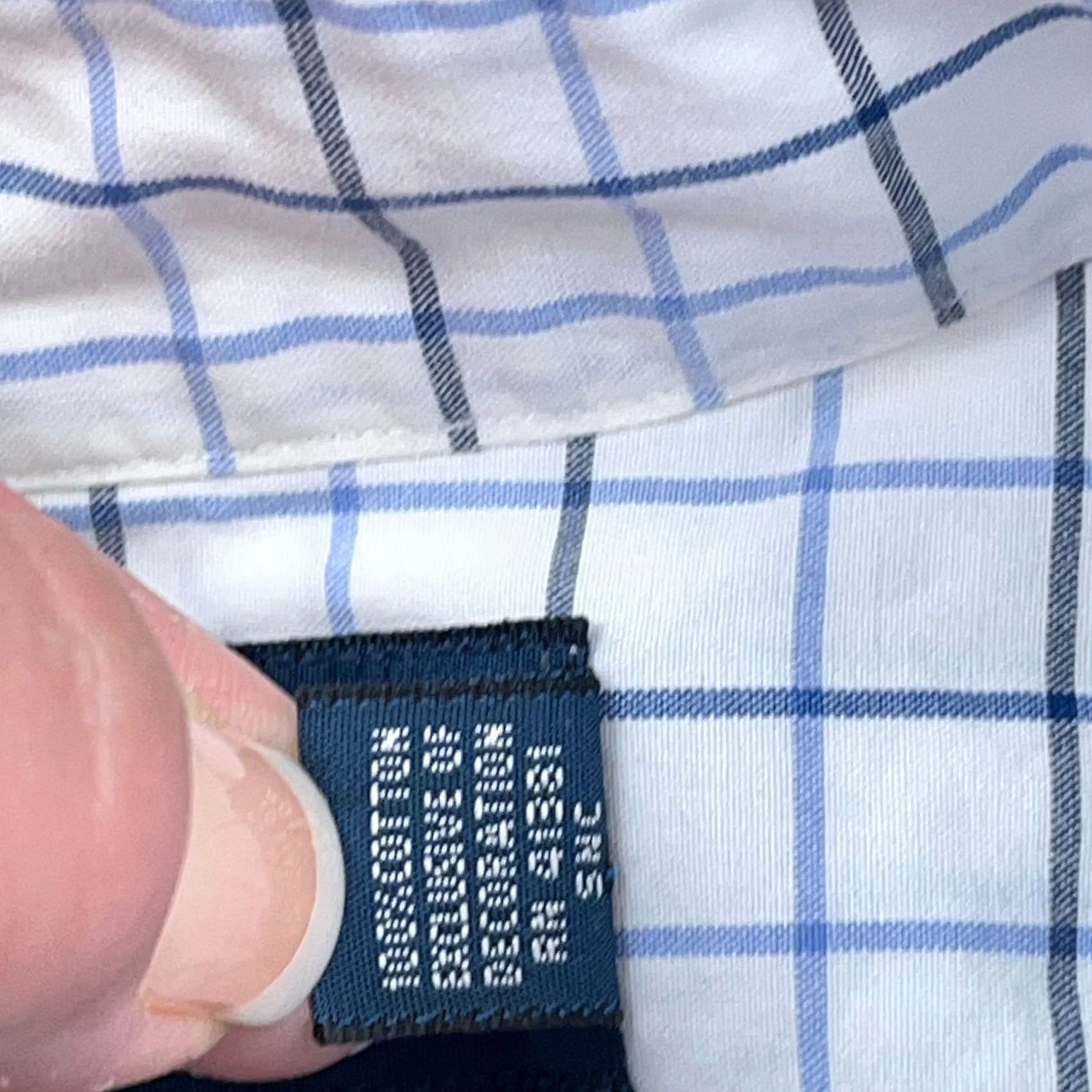 Ralph Lauren Ralph Lauren Shirt Men Large White Blue Button Up Poplin Custom Fit Plaid 16.5 Size US L / EU 52-54 / 3 - 6 Thumbnail