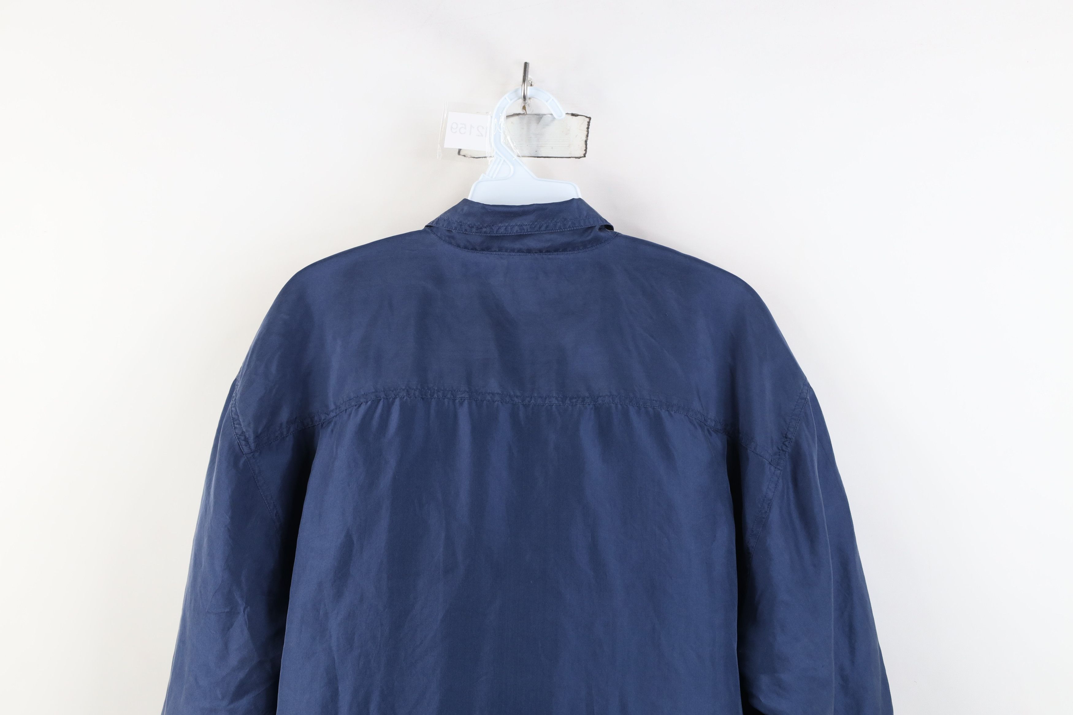 Vintage Vintage 90s Streetwear Silk Short Sleeve Button Shirt Blue Size US S / EU 44-46 / 1 - 12 Thumbnail