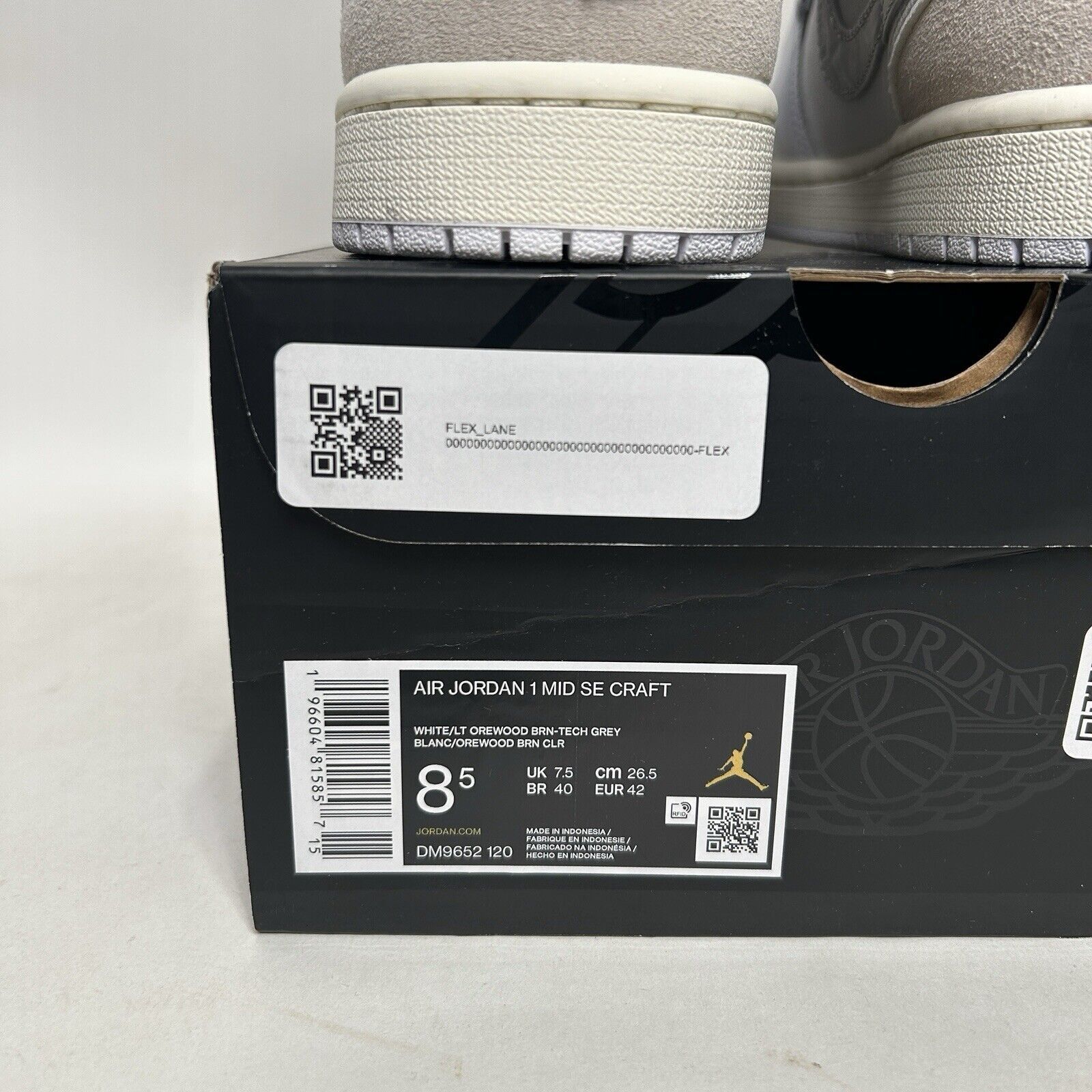 Jordan Brand Nike Air Jordan 1 Mid SE Craft “Orewood Tech Gray” 2024 Size US 8.5 / EU 41-42 - 5 Thumbnail