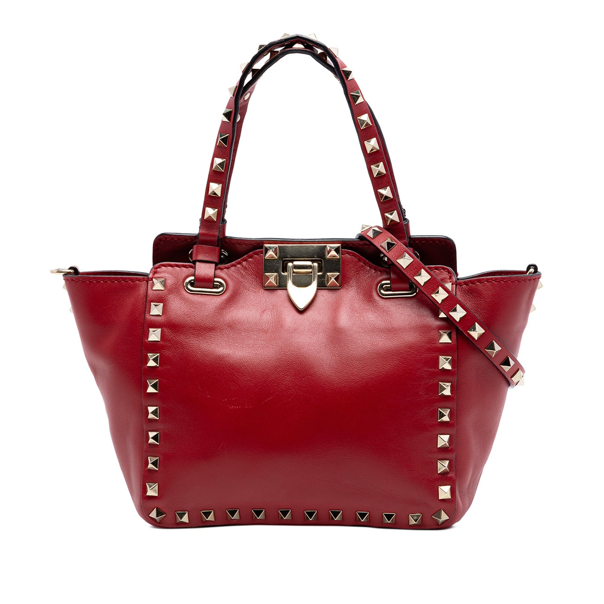 Valentino Mini Leather Rockstud Satchel Size ONE SIZE - 1 Thumbnail