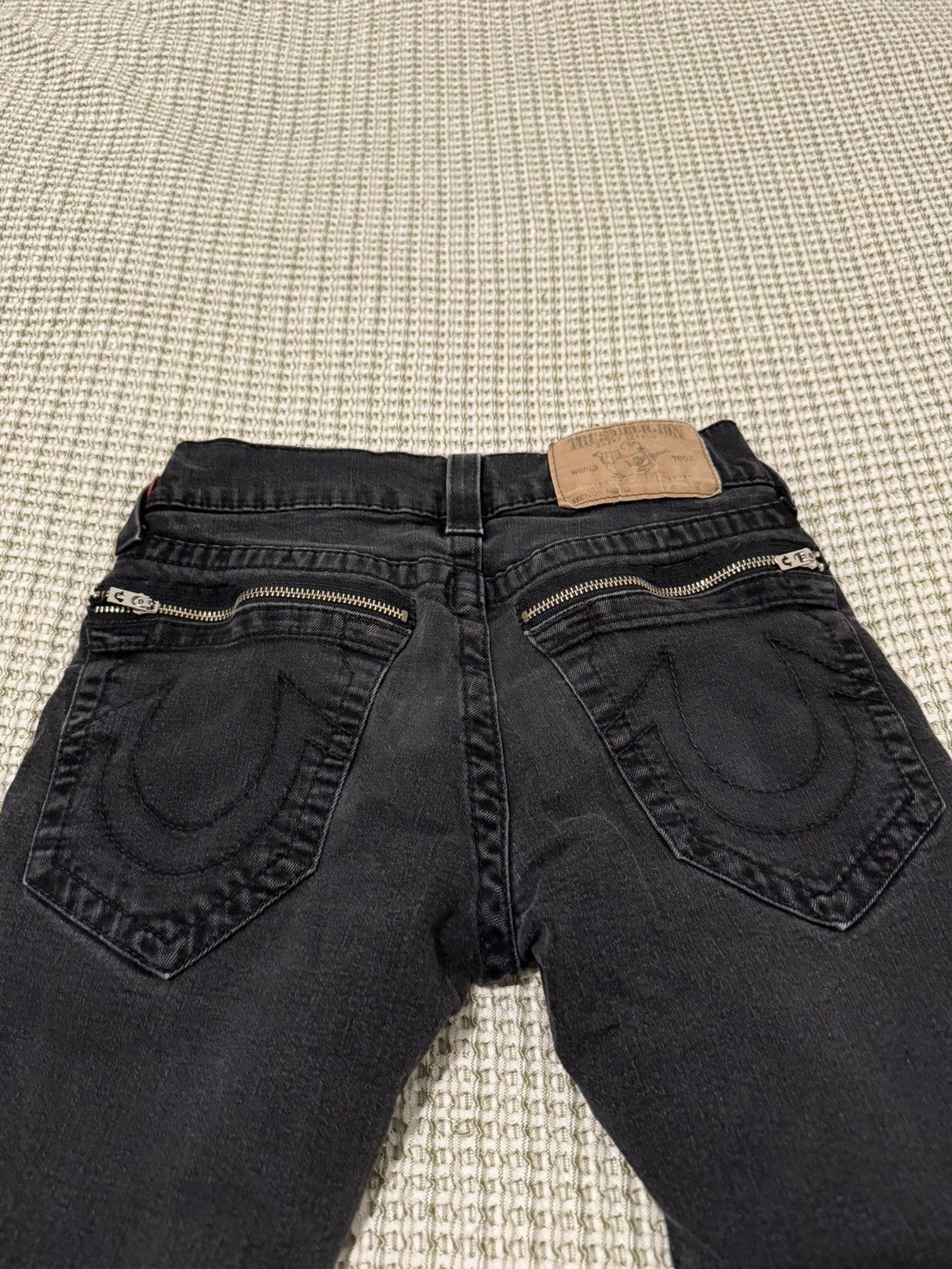 True Religion True Religion Black Zipper Denim | Purchased in 2016 Size US 27 - 5 Thumbnail