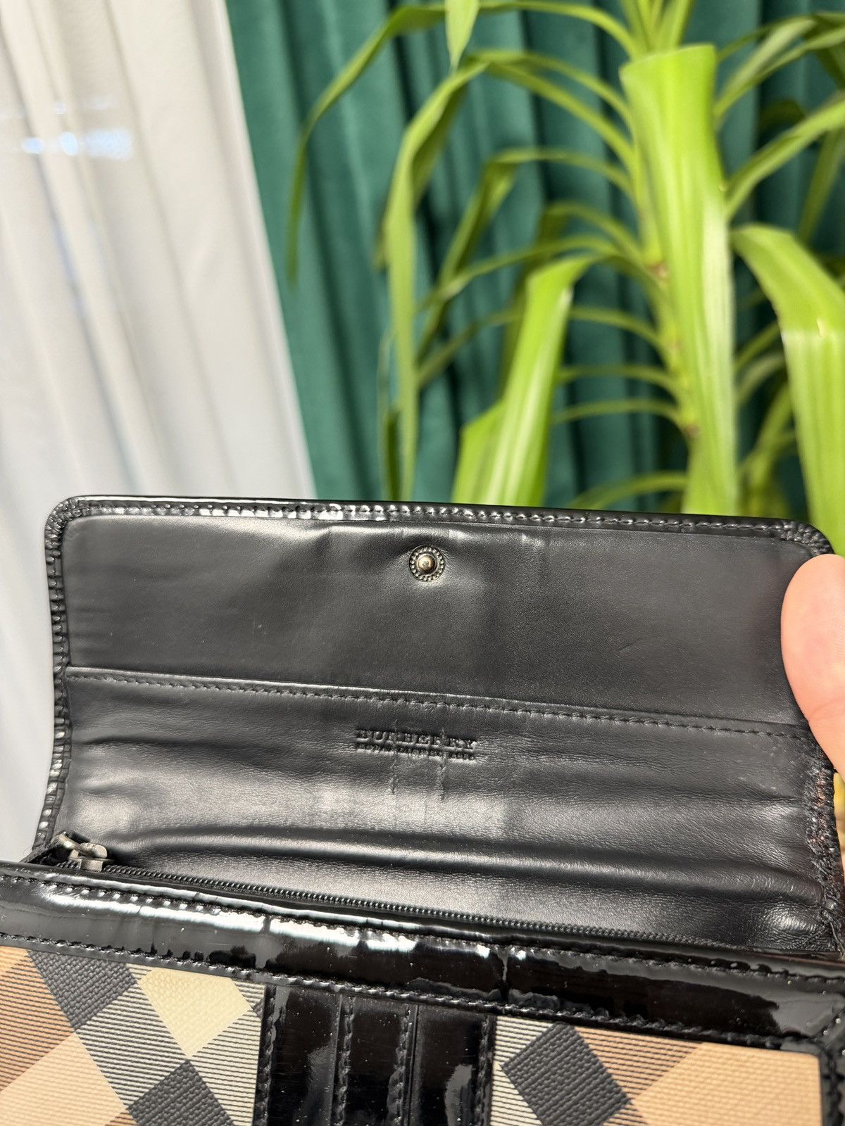 Burberry Vintage Burberry Clutch Wallet Plaid 90s Size ONE SIZE - 12 Thumbnail