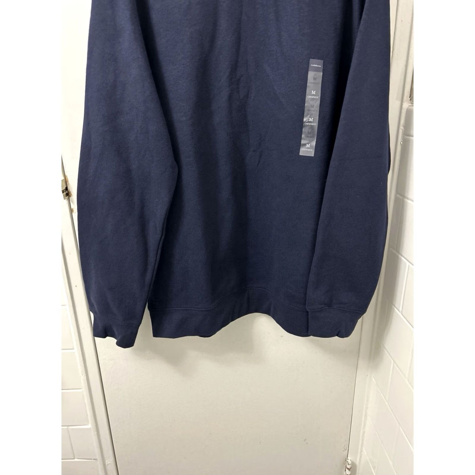 Croft & Barrow Croft & Barrow Crewneck Mens Medium Navy Blue Pullover Sweatshirt L/S NWT Size US M / EU 48-50 / 2 - 3 Thumbnail