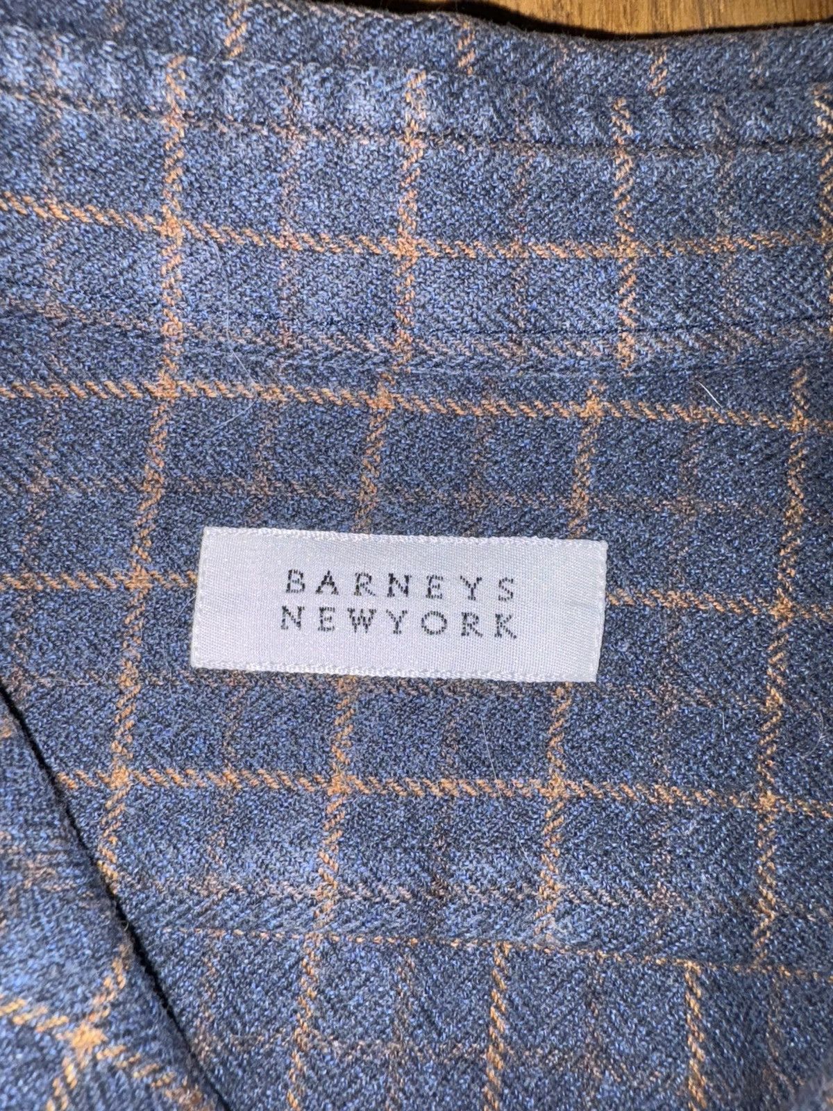Barneys New York Barney’s New York Navy and Orange Striped Button Down Size US L / EU 52-54 / 3 - 3 Thumbnail