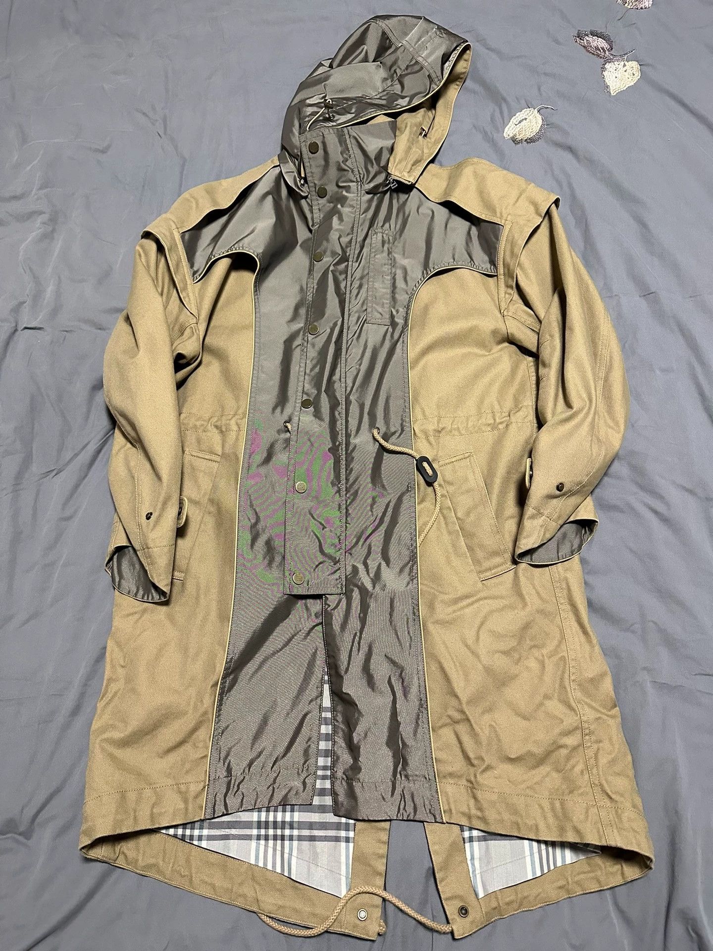 Other Feng Chen Wang colorblocked oversized overcoat 19AW XS Size US XS / EU 42 / 0 - 5 Thumbnail