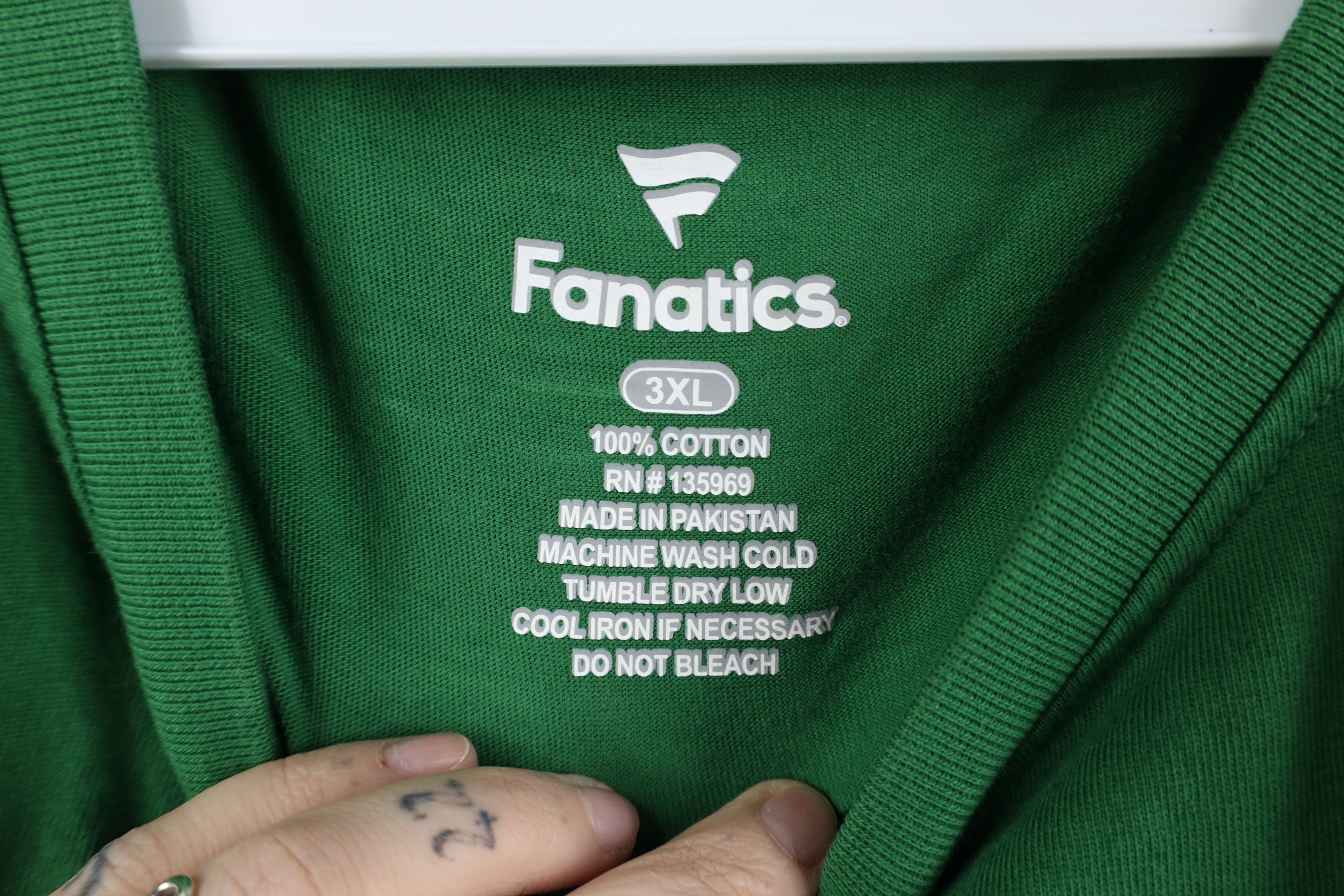 Vintage Fanatics Patricks Day Detroit Tigers Baseball T-Shirt Green Size US XXL / EU 58 / 5 - 10 Thumbnail