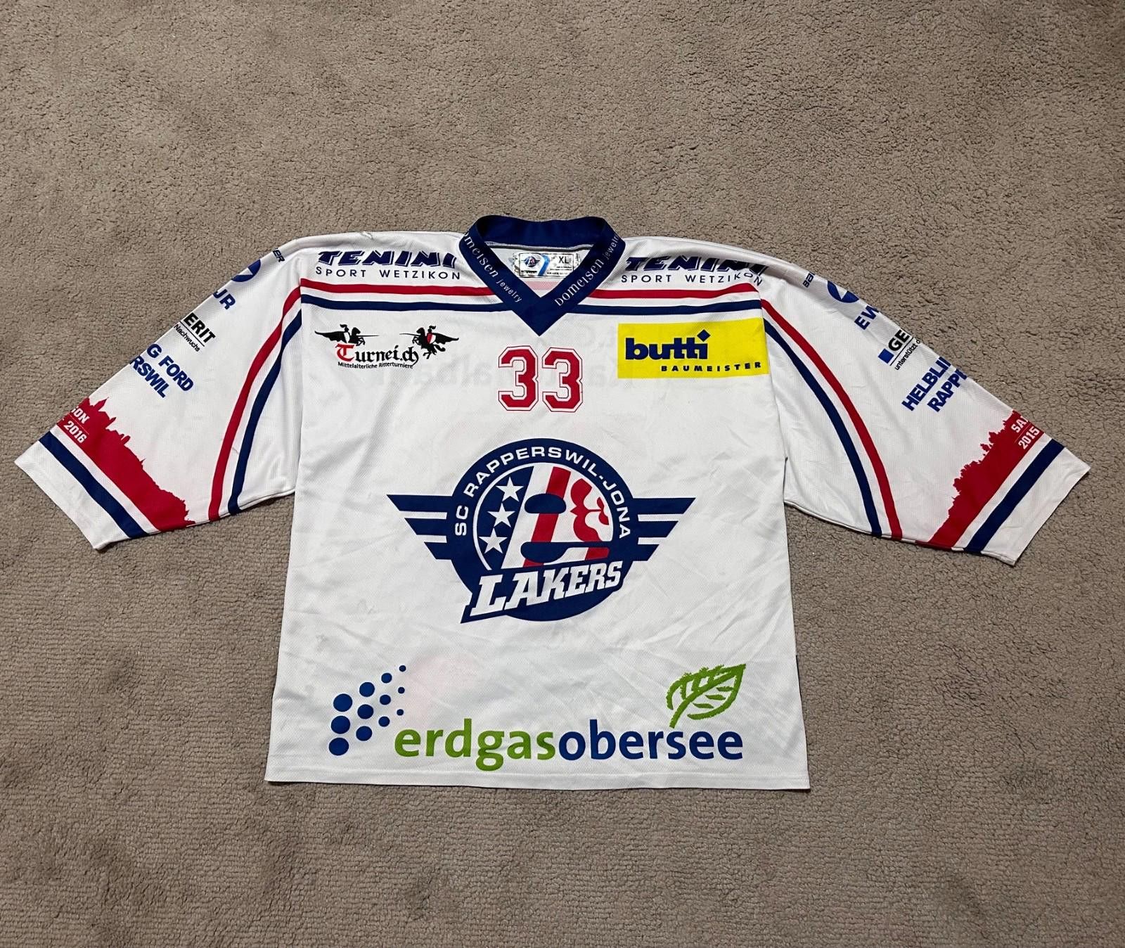 Other RAPPERSWIL JONA LAKERS HOCKEY SHIRT JERSEY sz XL MEN #33 Size US XL / EU 56 / 4 - 1 Thumbnail