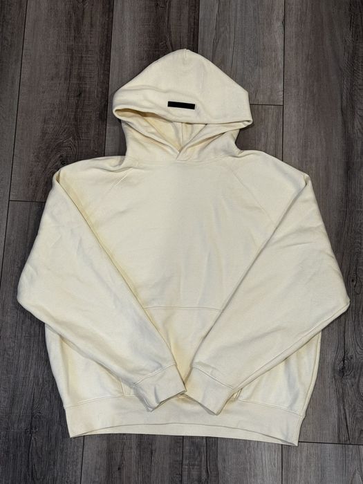 Fear of God Fear of God Essentials Cream Hoodie Grailed
