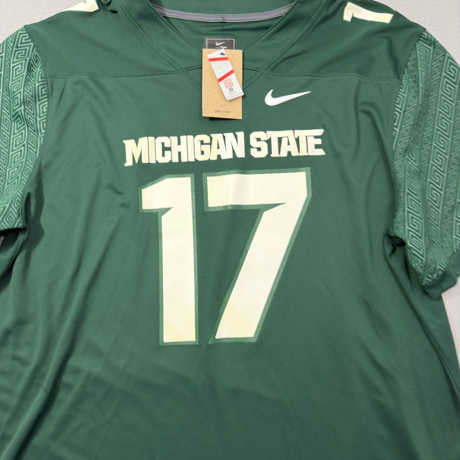 Nike Nike Michigan State Spartans Tre Mosley Jersey Adult 2XL NEW Size US XXL / EU 58 / 5 - 2 Thumbnail