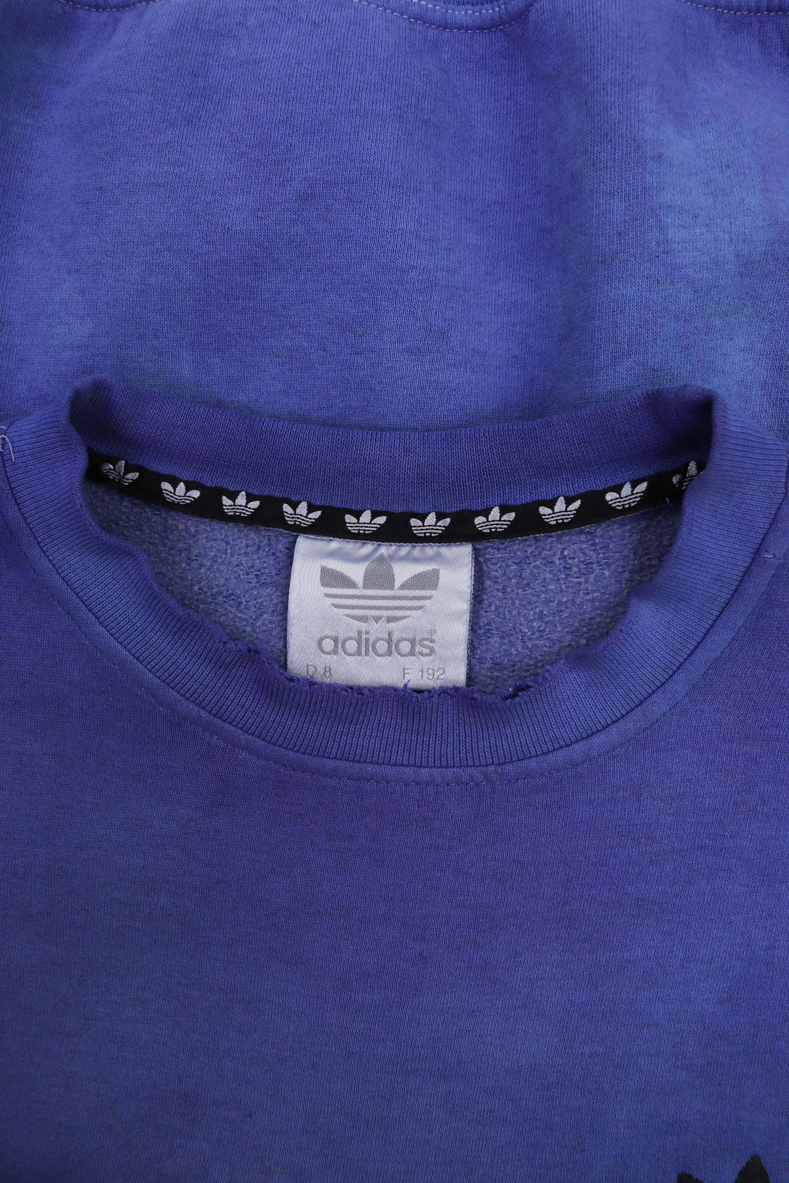 Adidas 90s Vintage Adidas Overdyed Distressed Sun Faded Sweatshirt Size US L / EU 52-54 / 3 - 13 Thumbnail