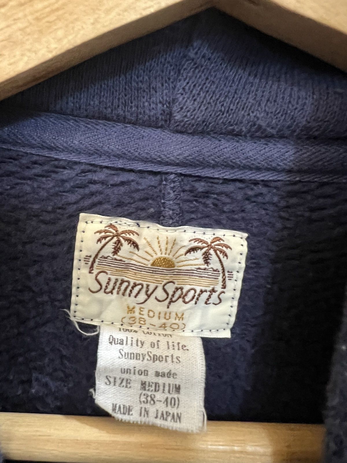 Sunny Sports × Vintage Vintage 80’s Sunny Soprt Hoodies Size US M / EU 48-50 / 2 - 3 Thumbnail
