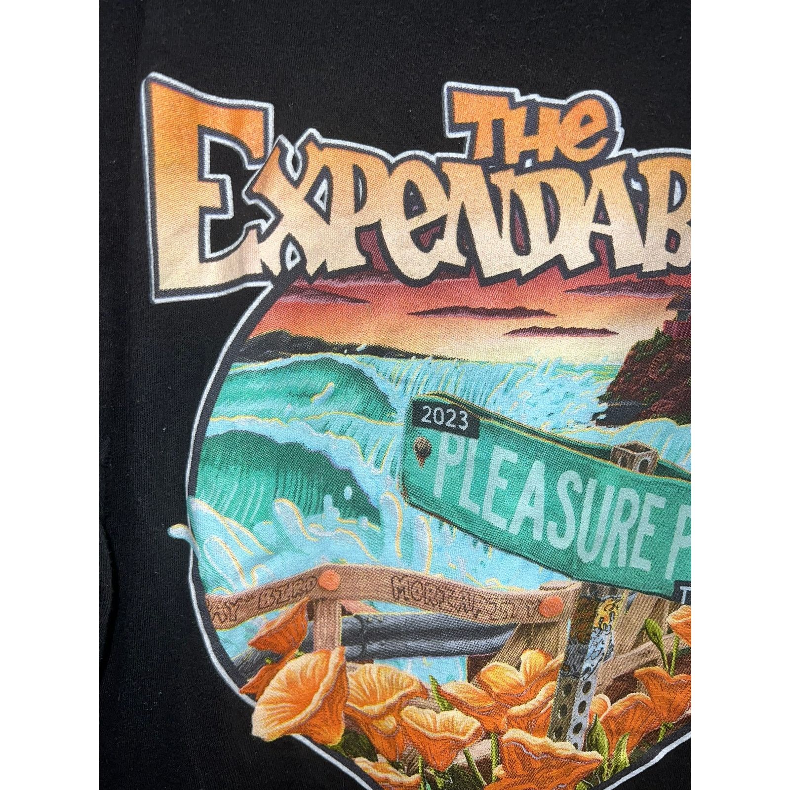 Gildan The Expendables Shirt Tour Pleasure Point Concert Blue Women Size M / US 6-8 / IT 42-44 - 3 Thumbnail