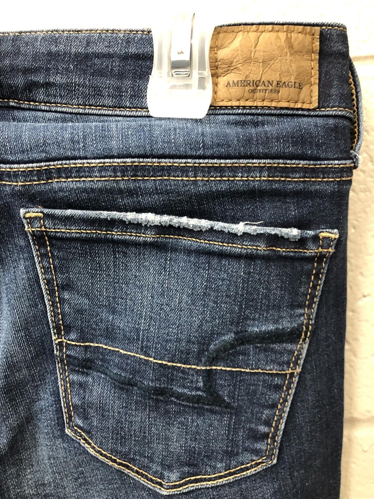 Designer American Eagle Super Stretch Slim Fit Jeans Size 26" / US 2 / IT 38 - 5 Thumbnail