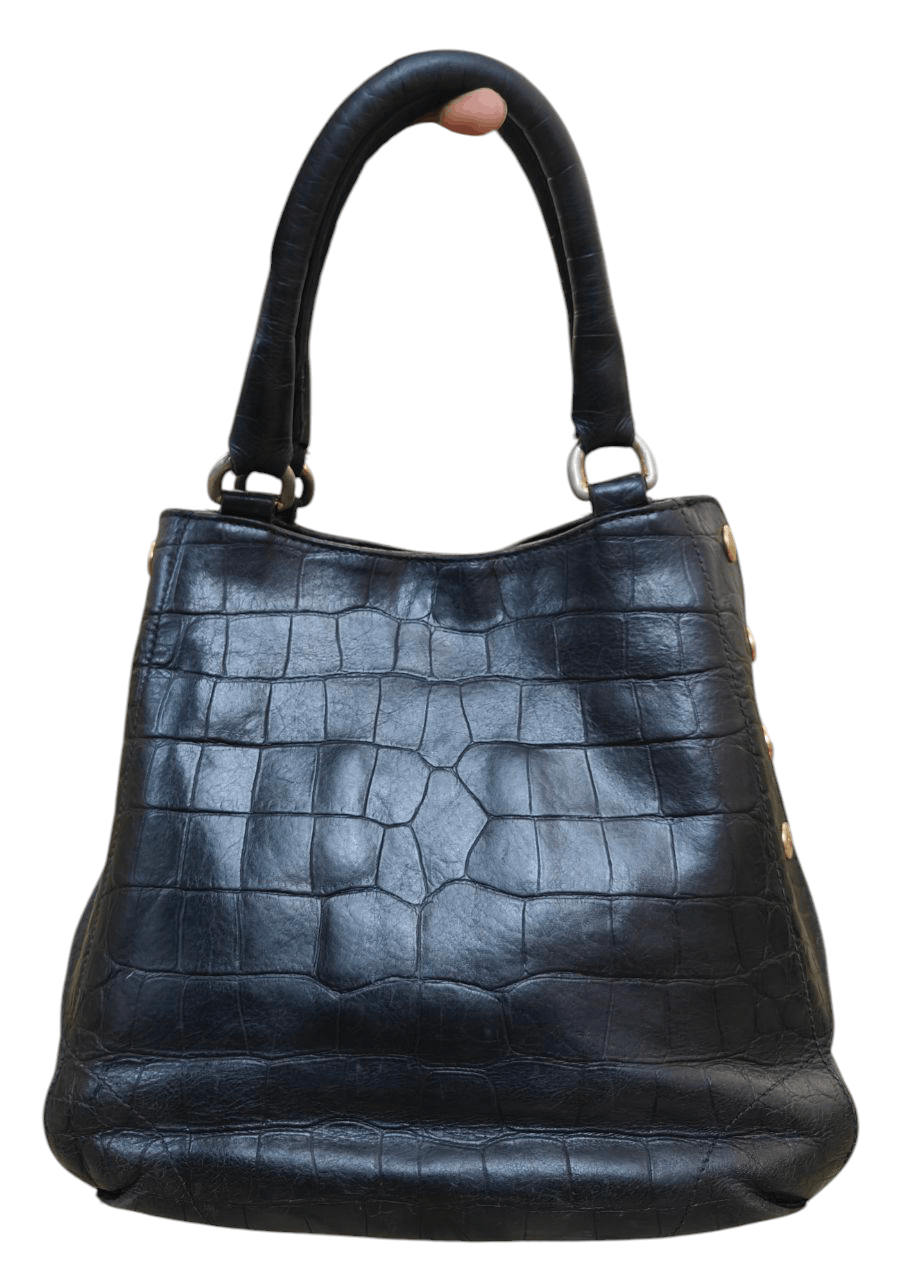 Vintage Furla Leather Handbag, Made in Romania