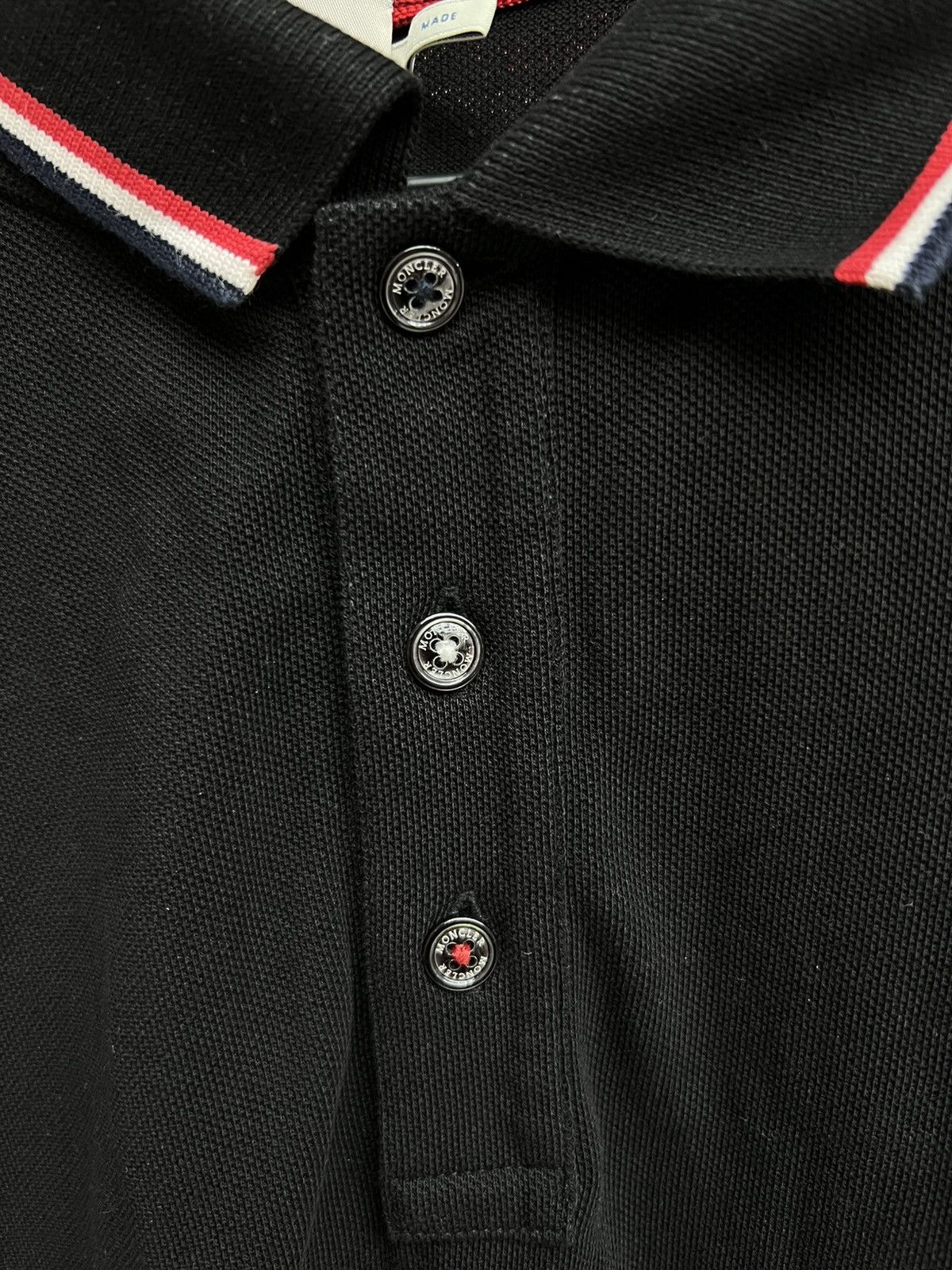 Moncler Moncler Black Polo Longsleeve Size US XXL / EU 58 / 5 - 6 Thumbnail