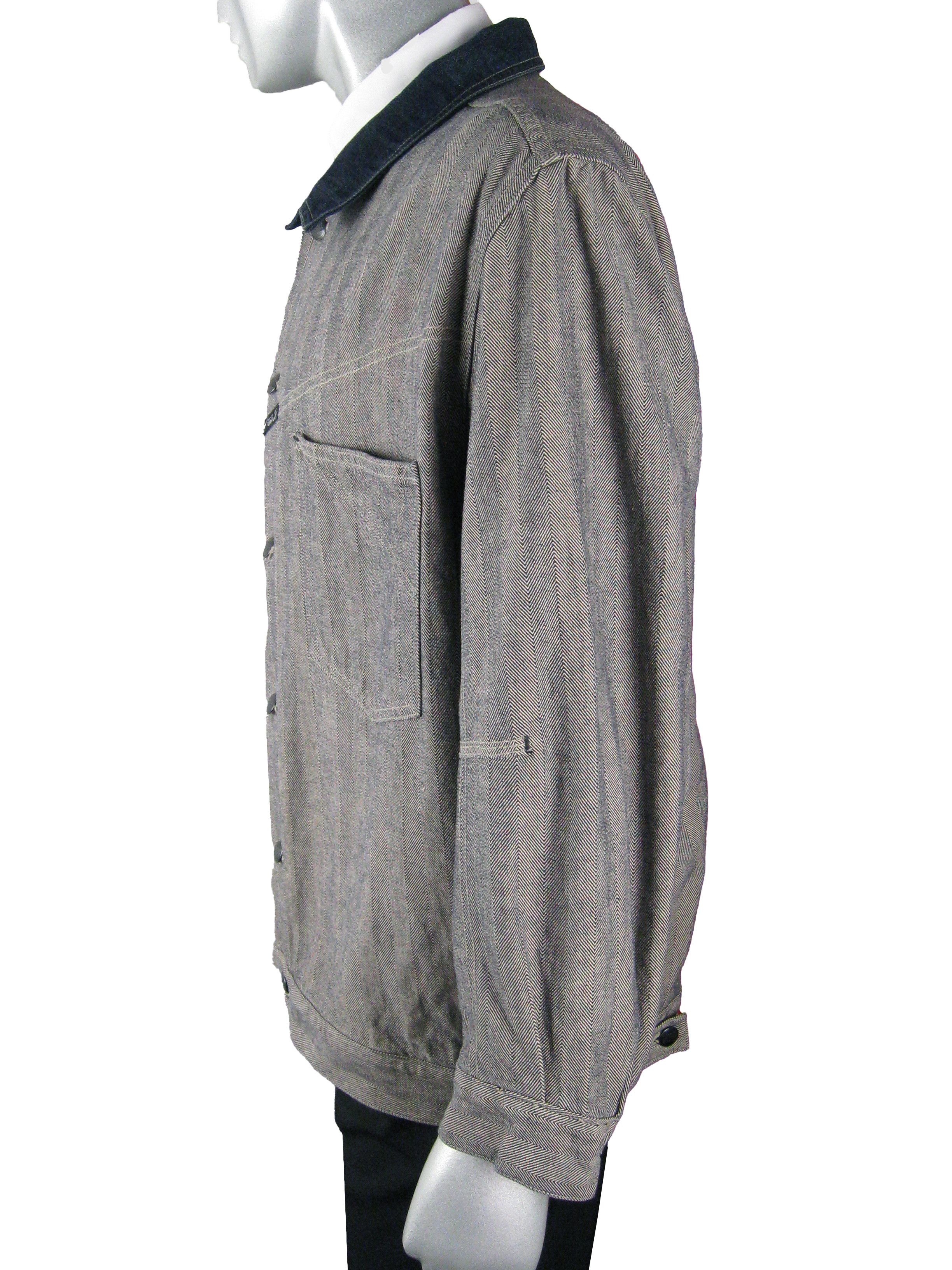 Marithe + Francois Girbaud Marithe Francois Girbaud 90s men's vintage grey denim jacket Size US L / EU 52-54 / 3 - 5 Thumbnail