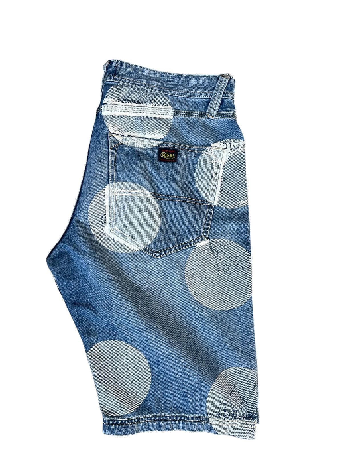 Vintage RealBVoice Japan Huge Dot Denim Short Pant Size US 34 / EU 50 - 11 Thumbnail