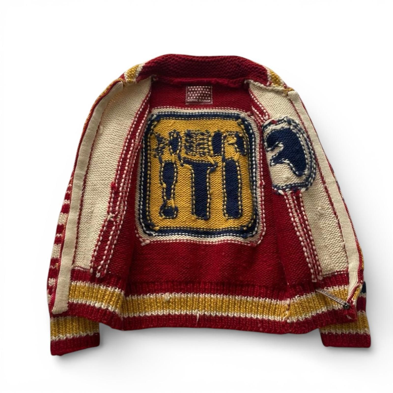 Hysteric Glamour Hysteric Glamour - Wool Knit Sweater Cardigan Bold Text Size US M / EU 48-50 / 2 - 6 Thumbnail