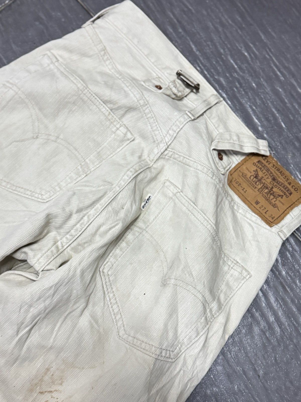 Levi's Vintage Clothing × Vintage VINTAGE LEVIS 702 BIG E NON SELVEDGE JEANS Size US 27 - 5 Thumbnail