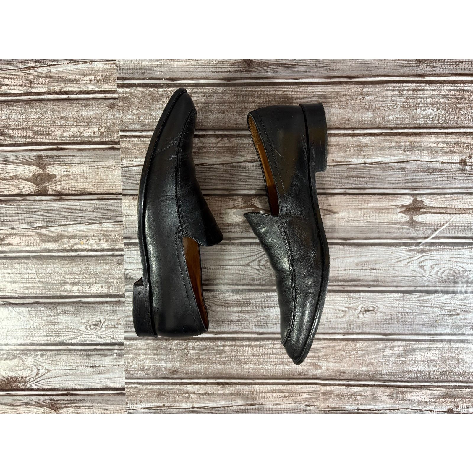 John Varvatos John Varvatos Collection Venetian Leather Loafers sz 9.5 c: Size US 9.5 / EU 42-43 - 5 Thumbnail