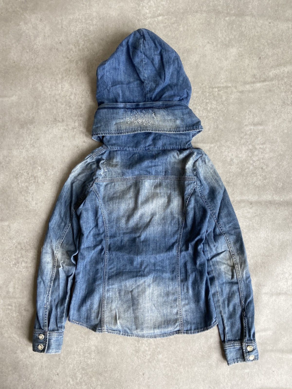 If Six Was Nine × Japanese Brand × Le Grande Bleu (L.G.B.) BACKS BONO Button Up Hoodie Denim Flannel Size US M / EU 48-50 / 2 - 10 Thumbnail