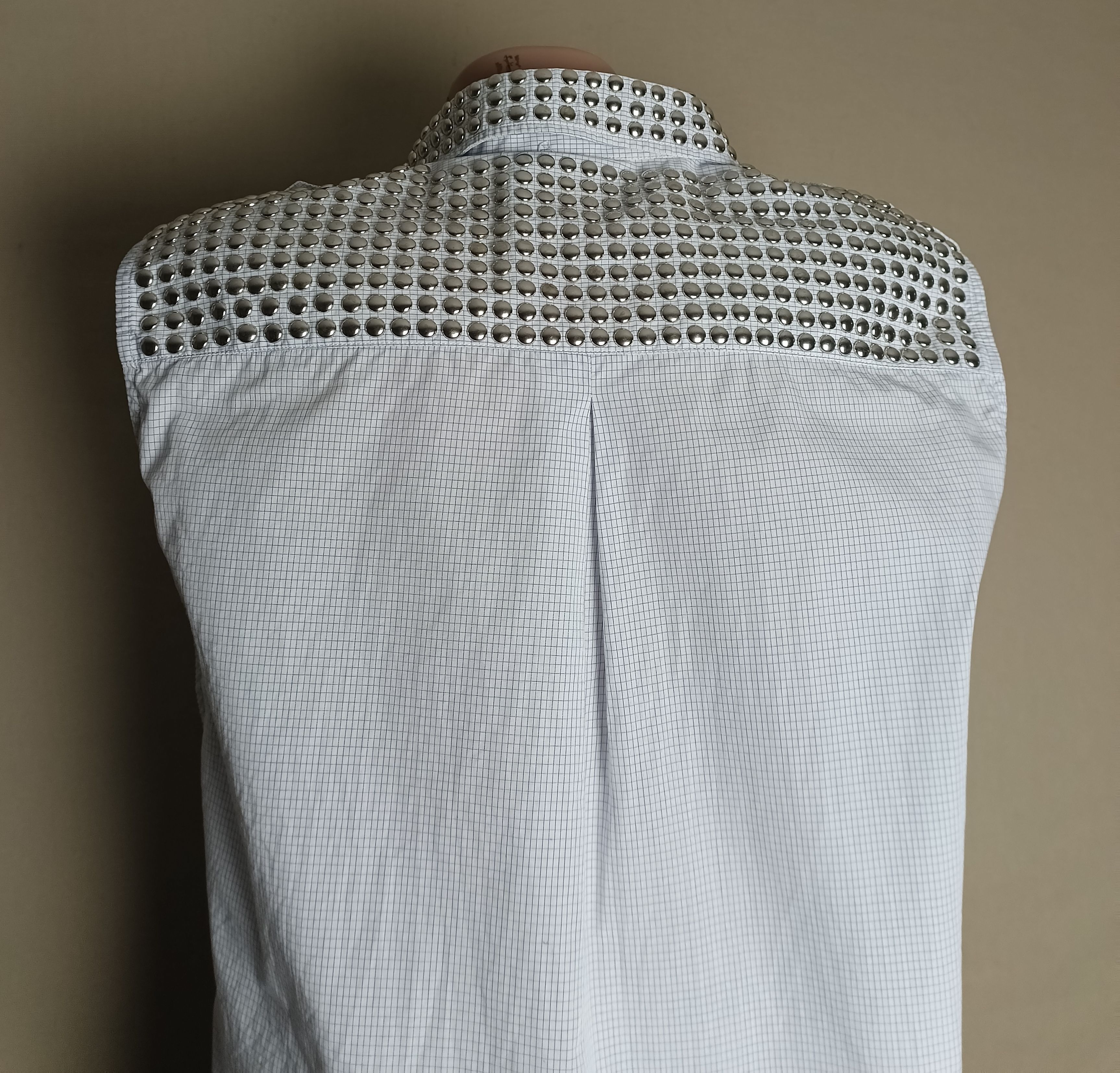 Pierre Balmain PIERRE BALMAIN Sleeveless Cotton Metal Studded Shirt IT 40 Size S / US 4 / IT 40 - 5 Thumbnail
