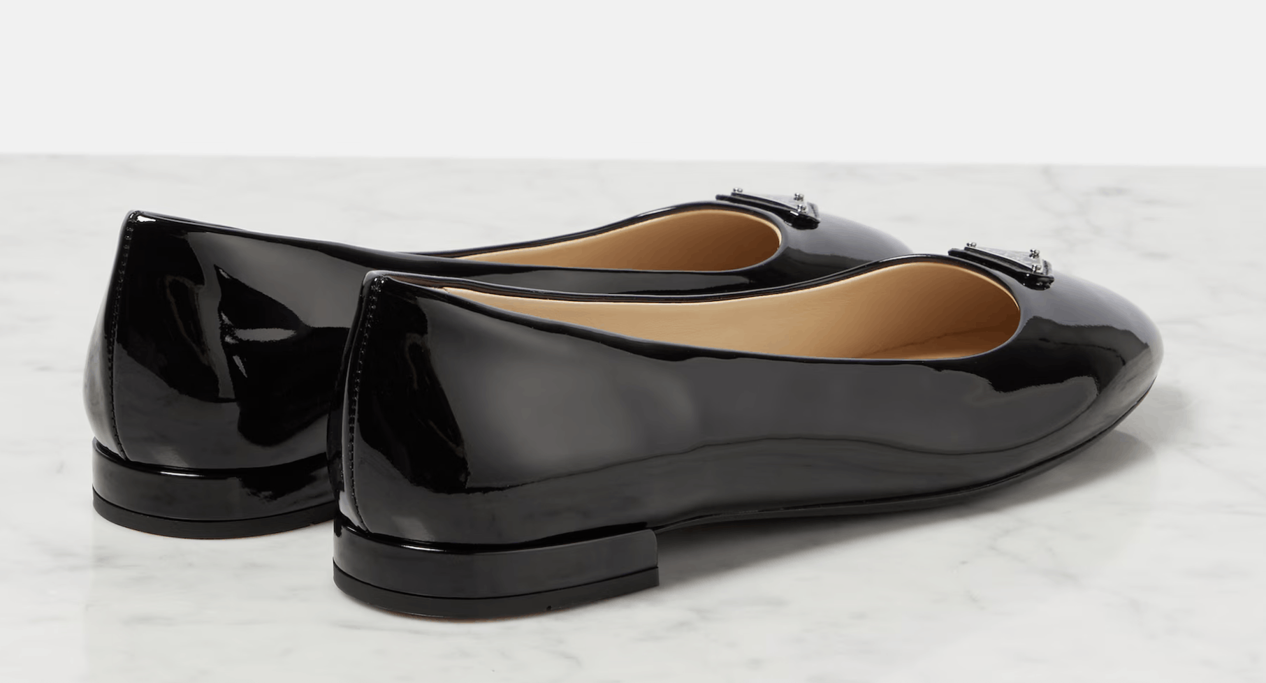 Prada Prada Patent Logo Classic Round Ballerina Ballet Flat 39 Size US 9 / IT 39 - 16 Thumbnail