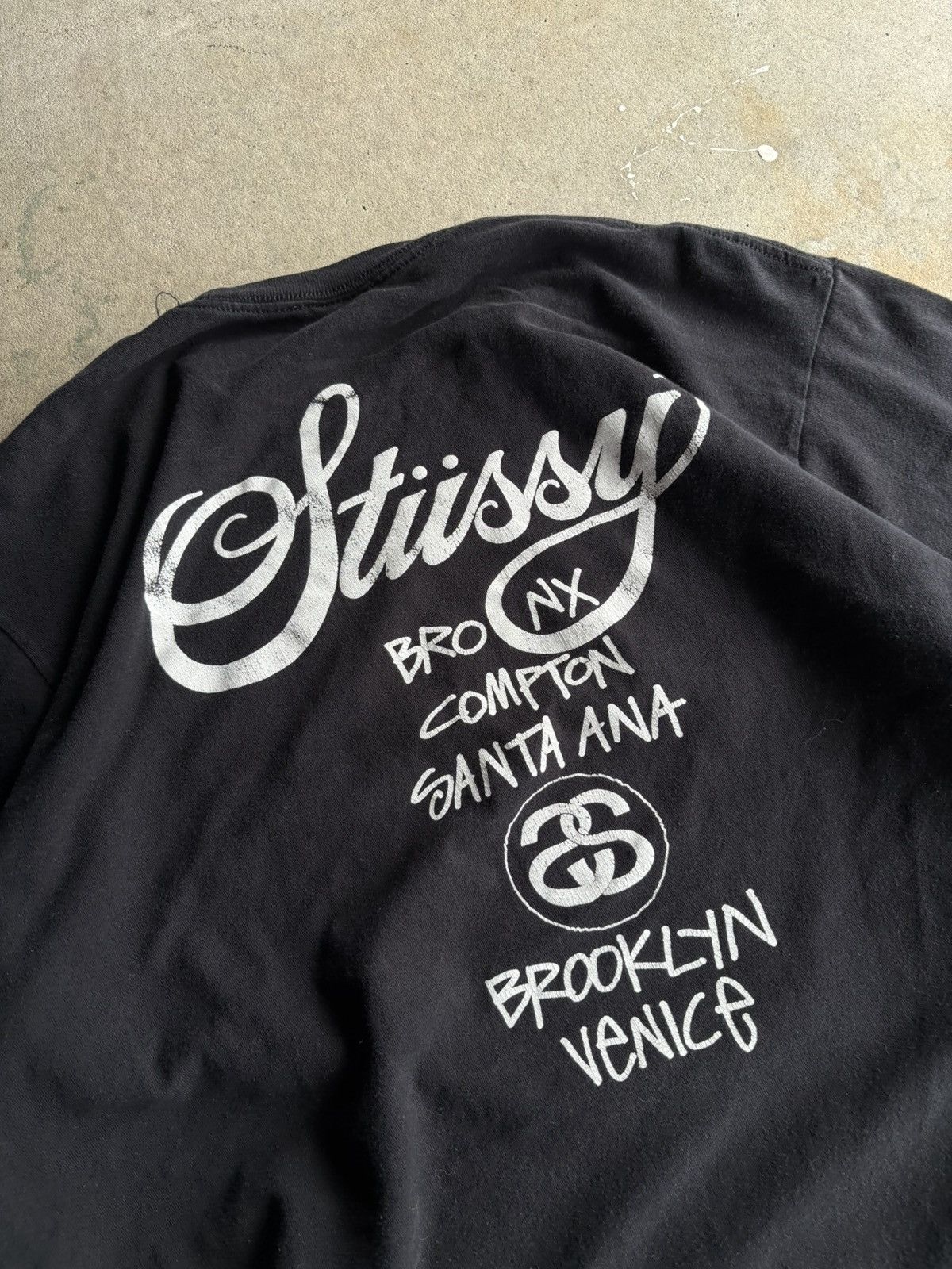 Stussy Vintage Stussy Double Sided World Tour Boxy Faded Longsleeve Size US XL / EU 56 / 4 - 5 Thumbnail