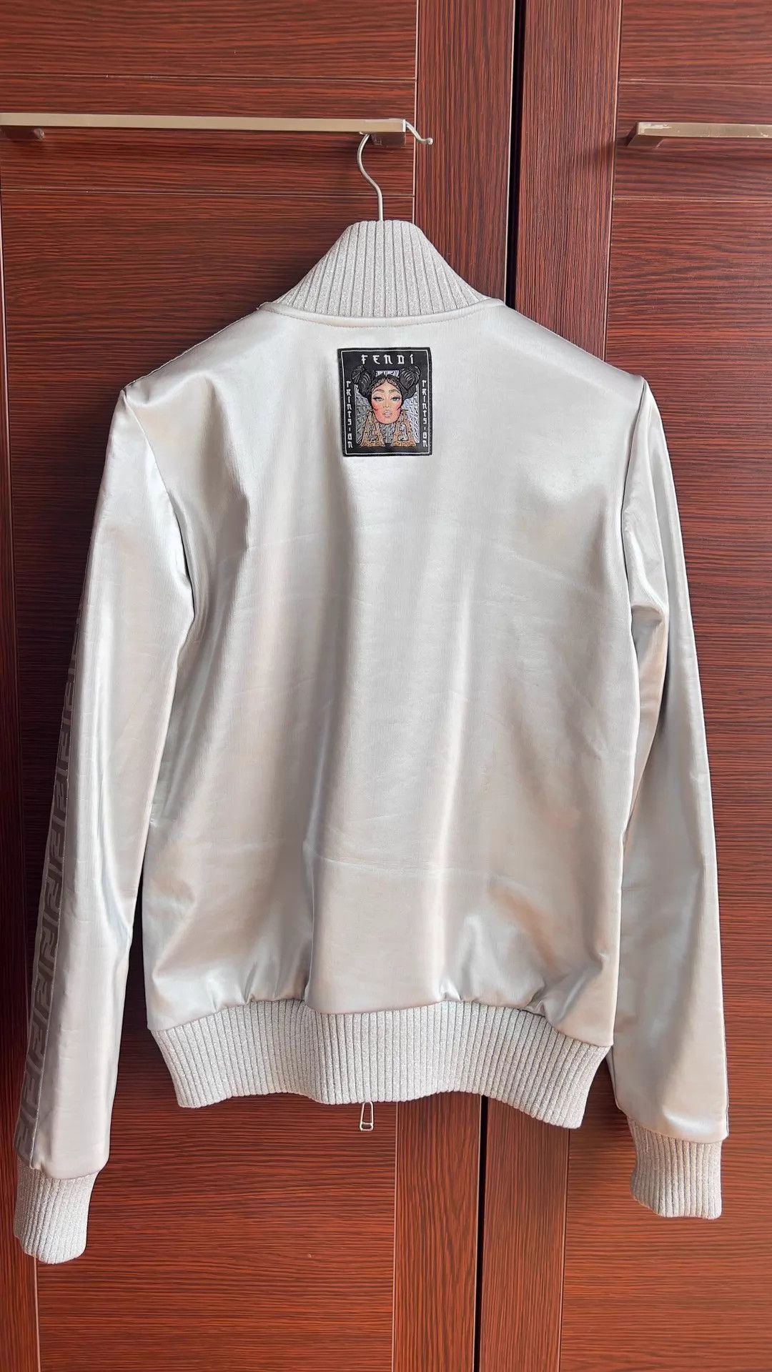 Fendi Fendi Silver Windproof Stretch Slim Jacket 40 Size S / US 4 / IT 40 - 3 Thumbnail