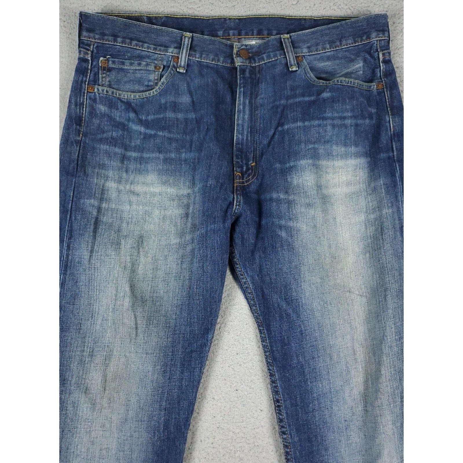 Levi's Levis Mens 38x30 Extra Large XL Blue Casual Straight Leg Denim Jeans Size US 38 / EU 54 - 2 Thumbnail