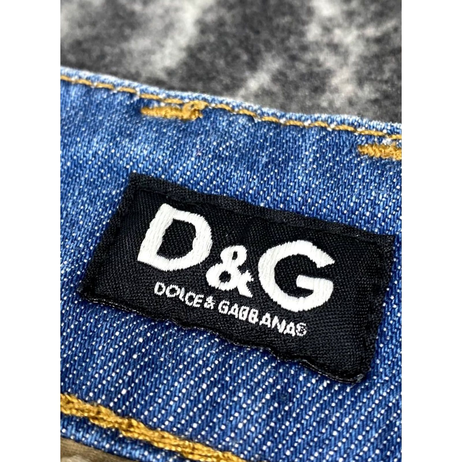 Dolce & Gabbana VINTAGE Dolce Gabbana Blue Flared Jeans Women Size 27 Metal Logo Denim Size 27" / US 4 / IT 40 - 6 Thumbnail