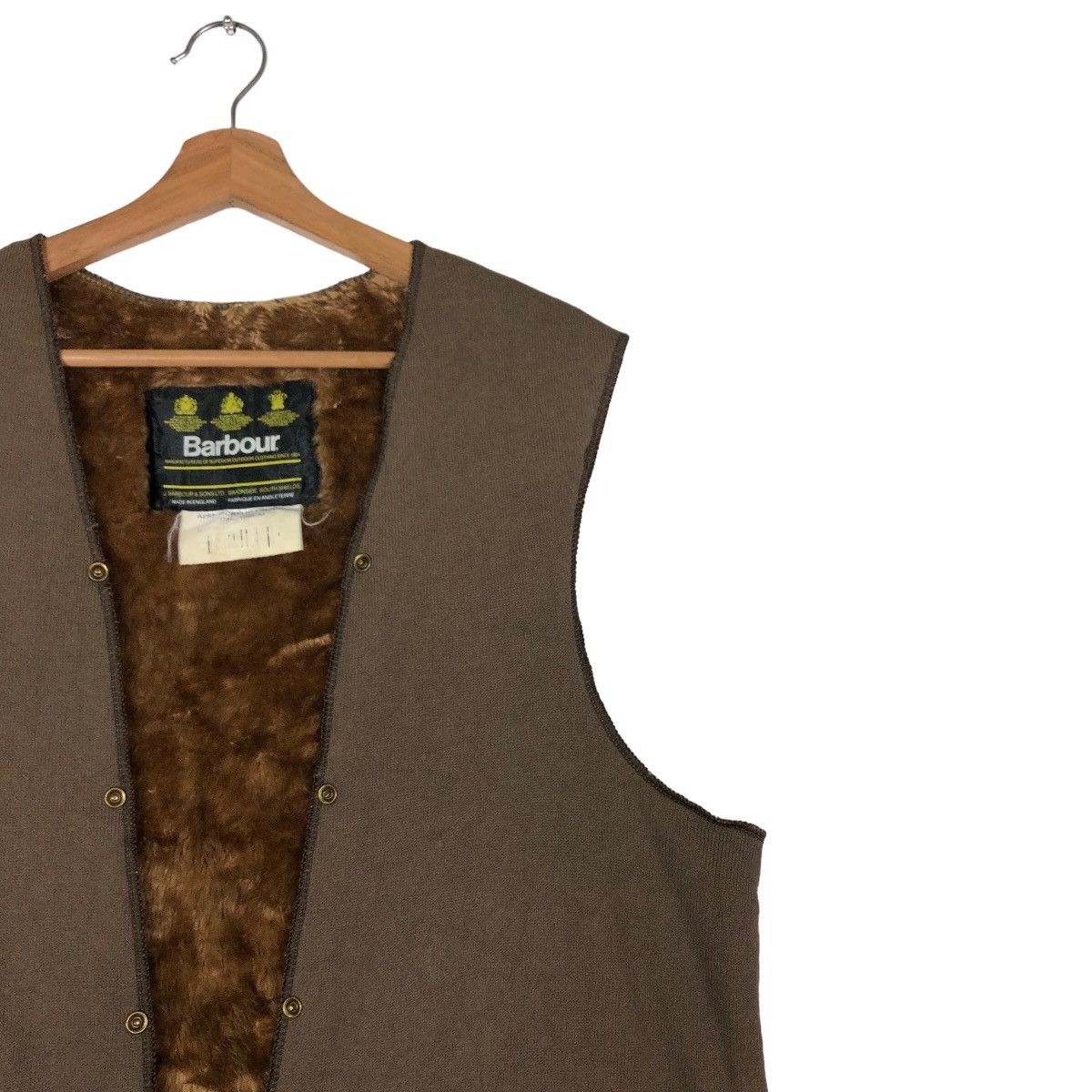 Barbour 🔥Vintage Lining Vest Jacket Barbour Made in England Size US M / EU 48-50 / 2 - 6 Thumbnail