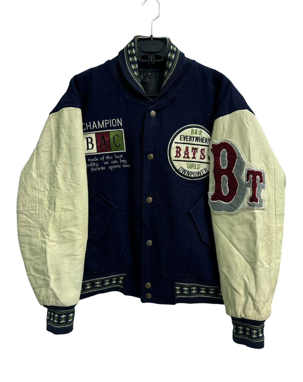 Vintage Project Future Bat-Su Varsity Leather Jacket