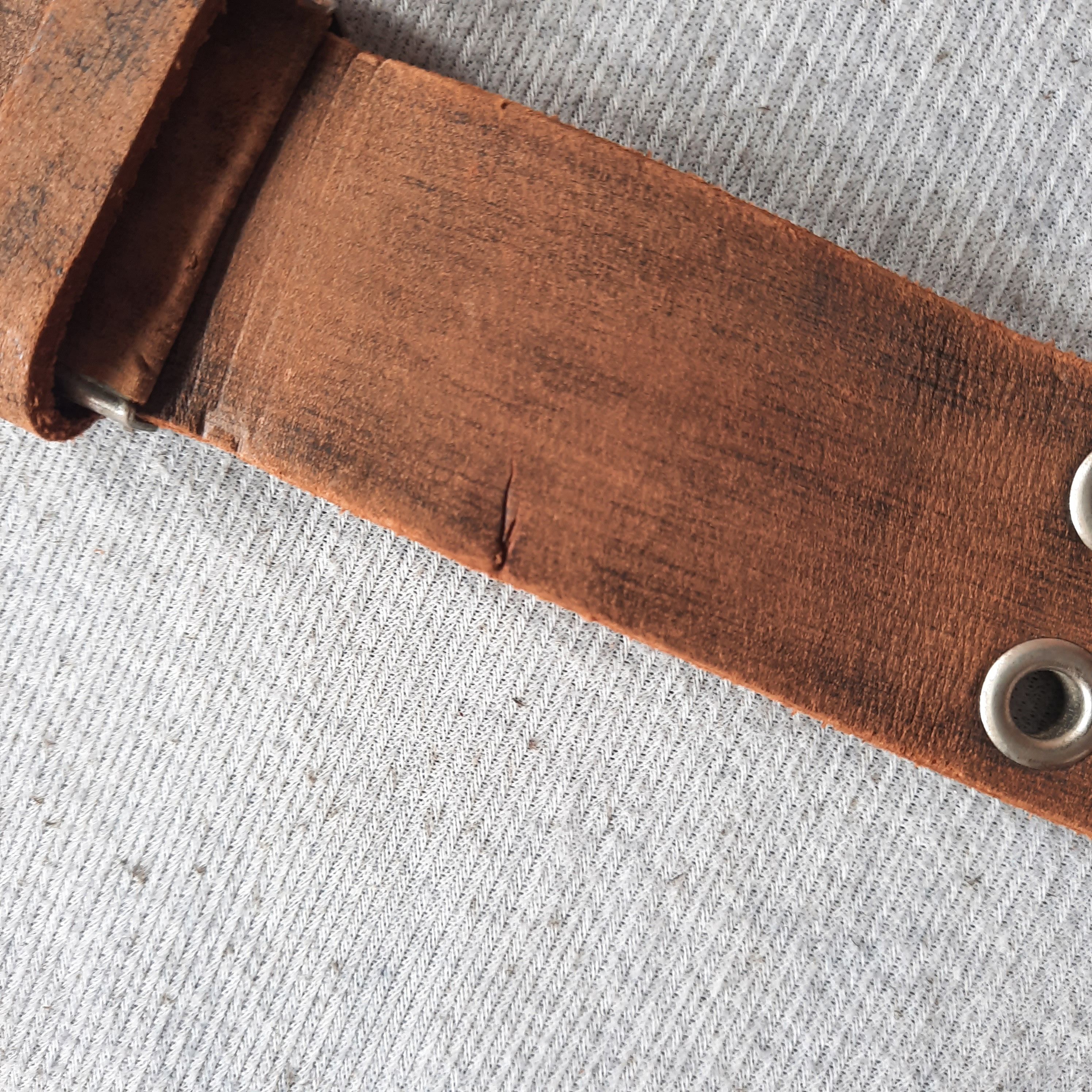 PPFM 🕸️ Edwin japan double hole punk rock leather belt Size ONE SIZE - 7 Thumbnail