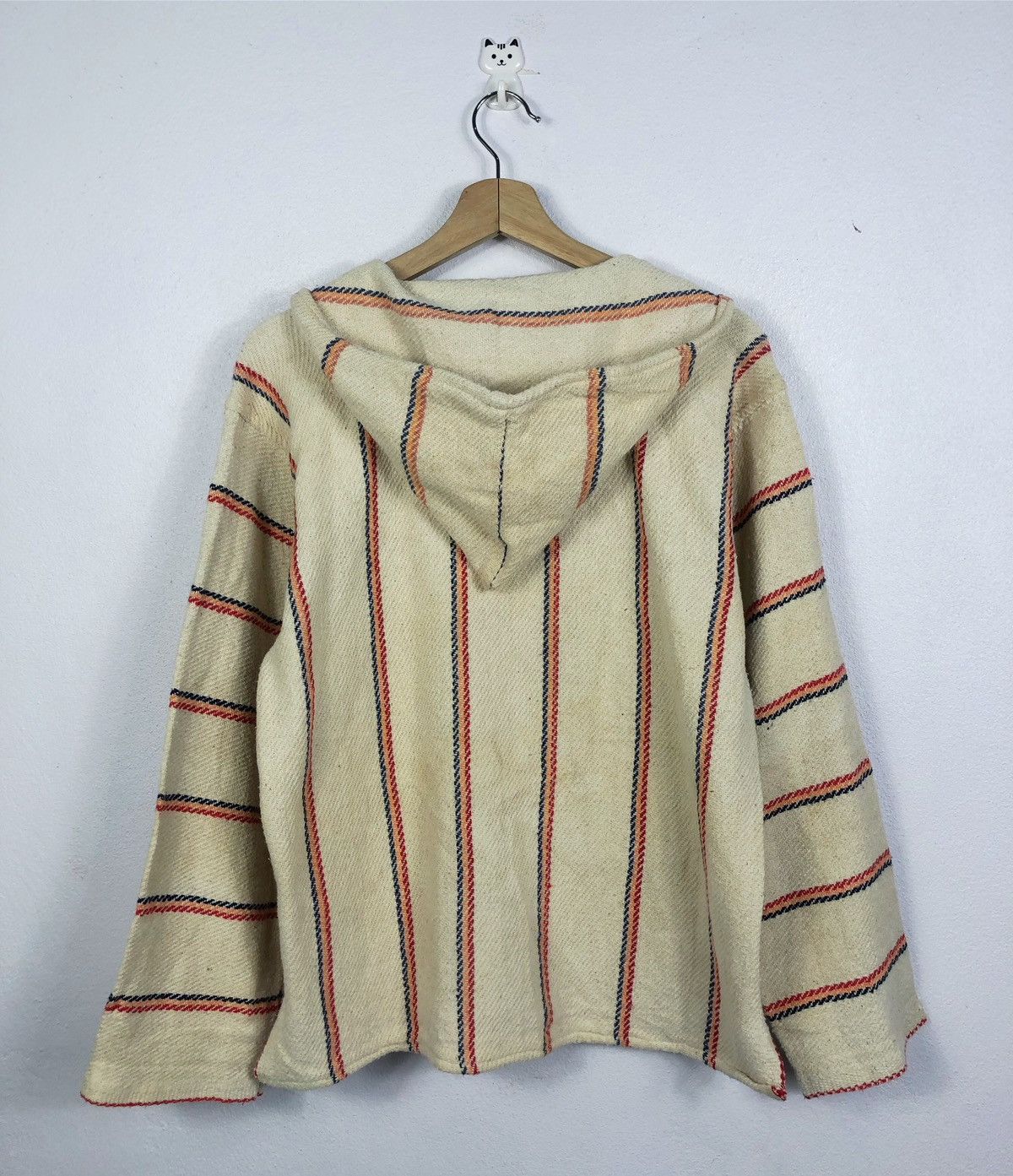 Mexican Threads × Vintage Rare Vintage Mexican Baja Rug Hoodie Size US M / EU 48-50 / 2 - 6 Thumbnail